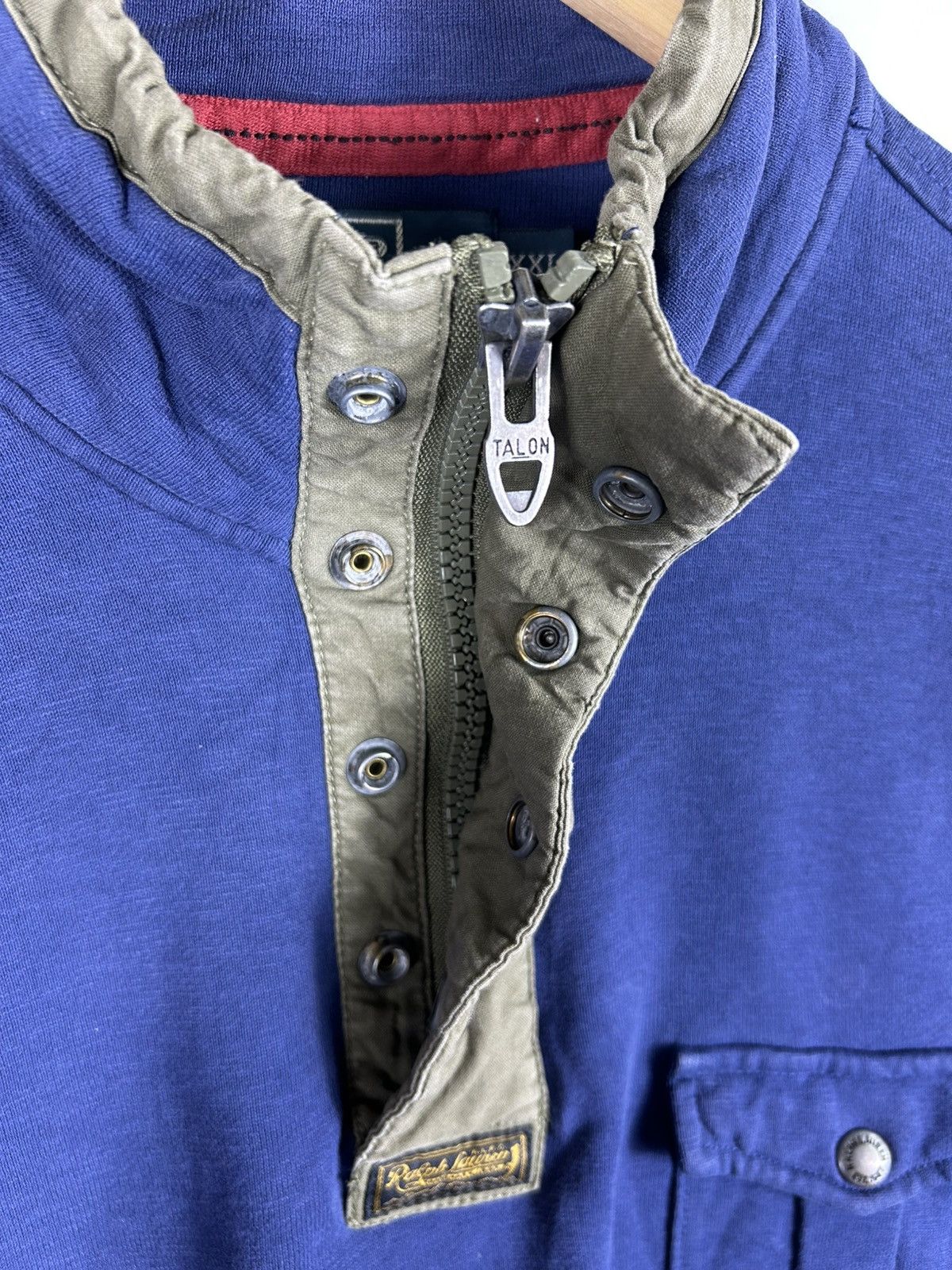 Polo Ralph Lauren ⚡️Vintage Y2K Polo Ralph Lauren Half Zipper Sweatshirt Size US XXL / EU 58 / 5 - 7 Thumbnail