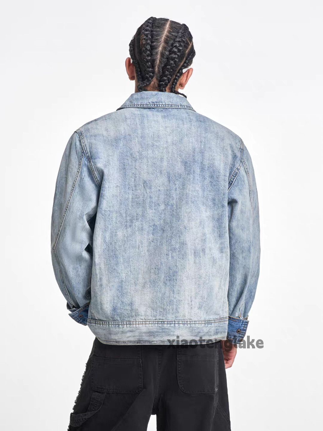 Vintage Washed faded utility punk yuppie hiphop denim jacket Size US S / EU 44-46 / 1 - 8 Thumbnail
