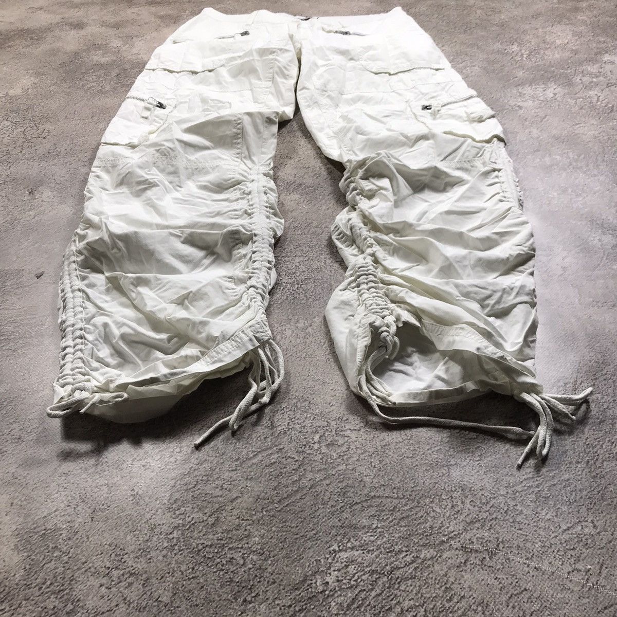 Vintage Y2K Baggy Distressed Cargo Pants Techwear Streetwear Logo 29 Size 29" - 1 Thumbnail