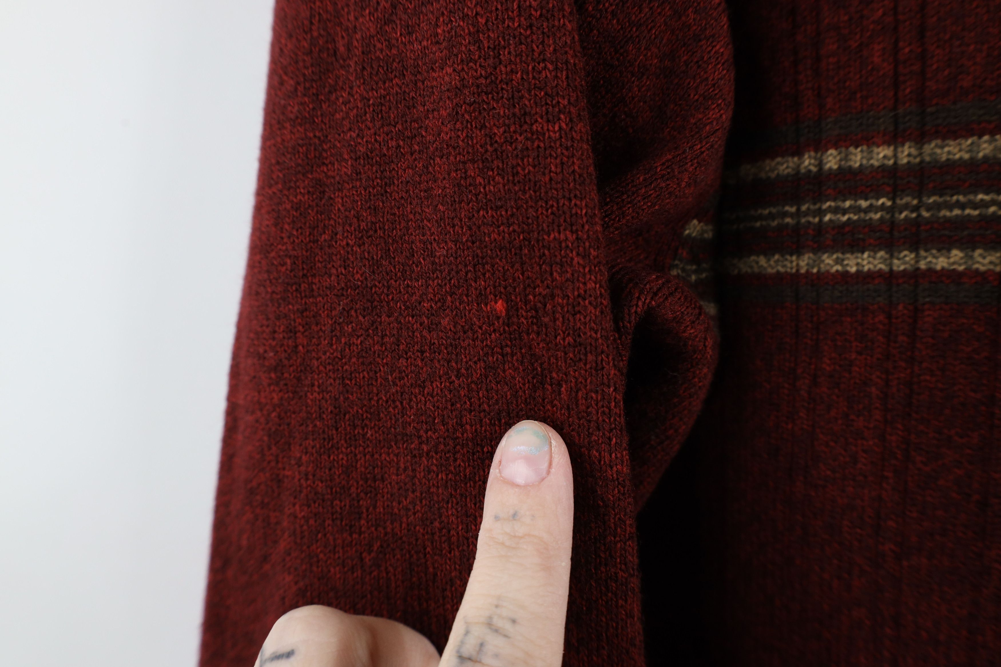 Vintage Vintage 90s Streetwear Ribbed Knit Collared Pullover Sweater Size US L / EU 52-54 / 3 - 7 Thumbnail