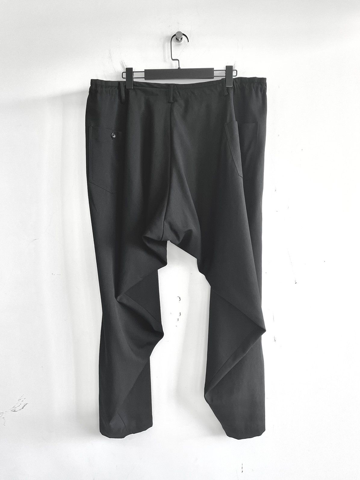 Yohji Yamamoto Yohji Yamamoto Pour Homme Gabardine Side Gusset Draped Pants Size US 30 / EU 46 - 2 Thumbnail
