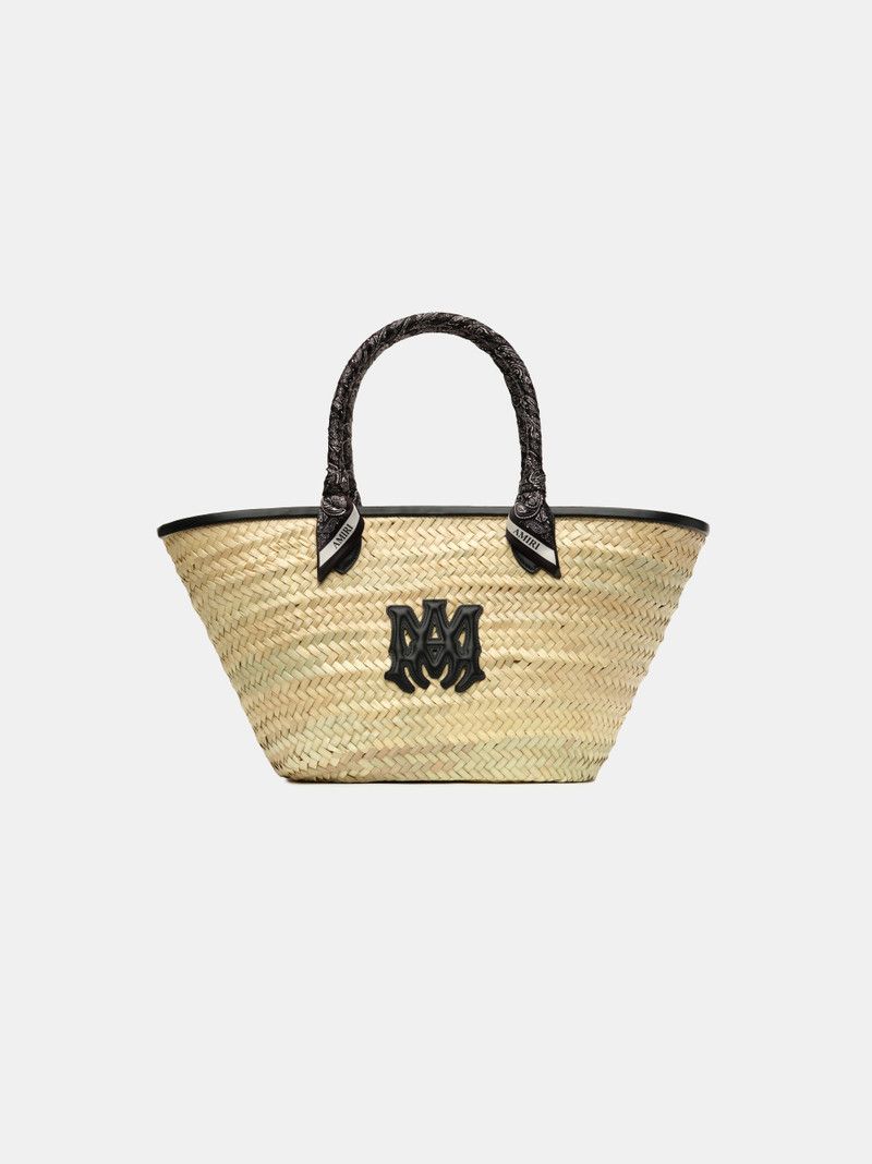 Amiri o1s1wg110426 Size: OS / MA Raffia Macro Tote Bag in Beige Size ONE SIZE - 1 Thumbnail
