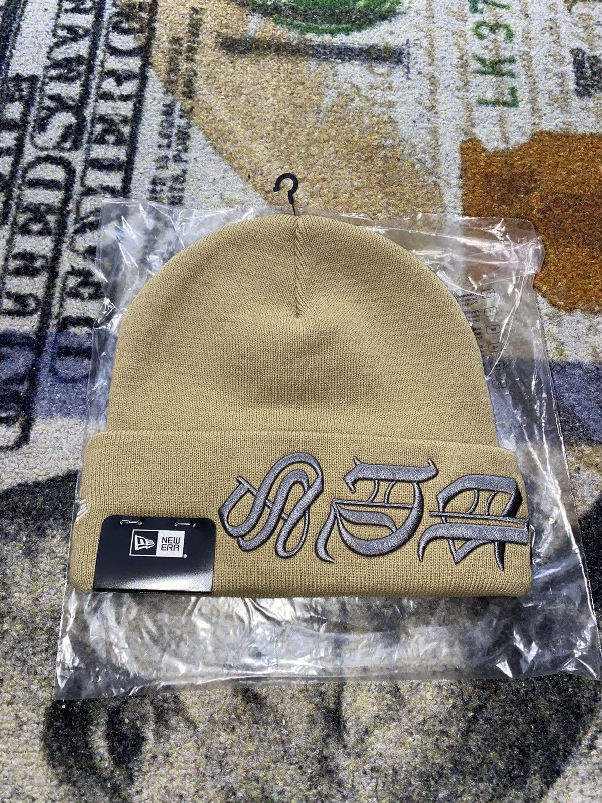 New Era × Supreme Supreme New Era Blackletter Beanie | Grailed