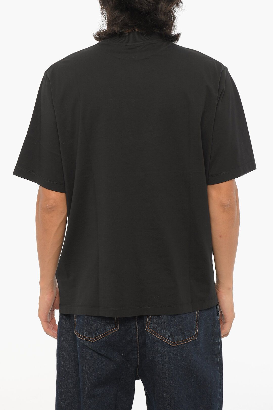 Marcelo Burlon og1mm0824 Optical Cross Crewneck T-Shirt in Black Size US S / EU 44-46 / 1 - 2 Thumbnail