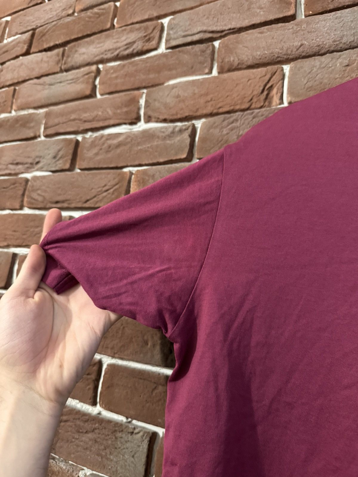 Acne Studios Acne Studios Nash Face Rare Cw Burgund Basic Quality Tee Size US S / EU 44-46 / 1 - 5 Thumbnail