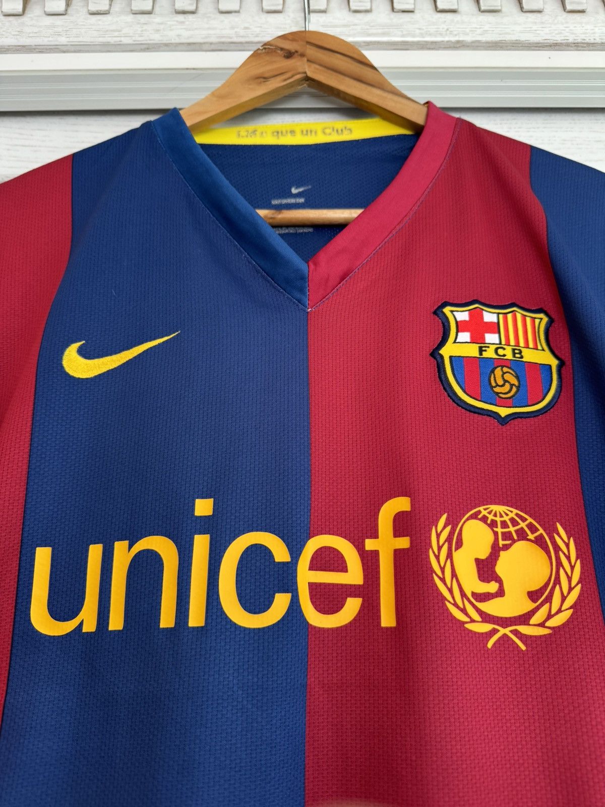 Nike × Vintage Vintage Gudjohnsen #7 Barcelona 2006-2007 Home Soccer Jersey Size US L / EU 52-54 / 3 - 7 Thumbnail