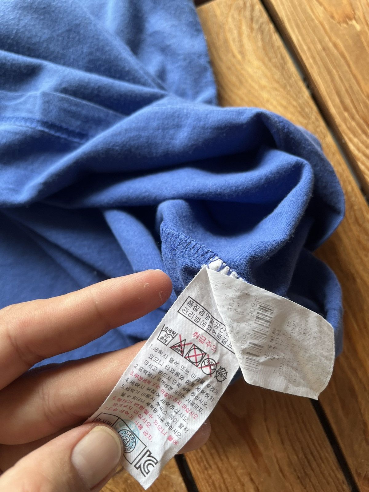 Guess × Vintage Vintage Guess Blue T shirt Size US M / EU 48-50 / 2 - 5 Thumbnail