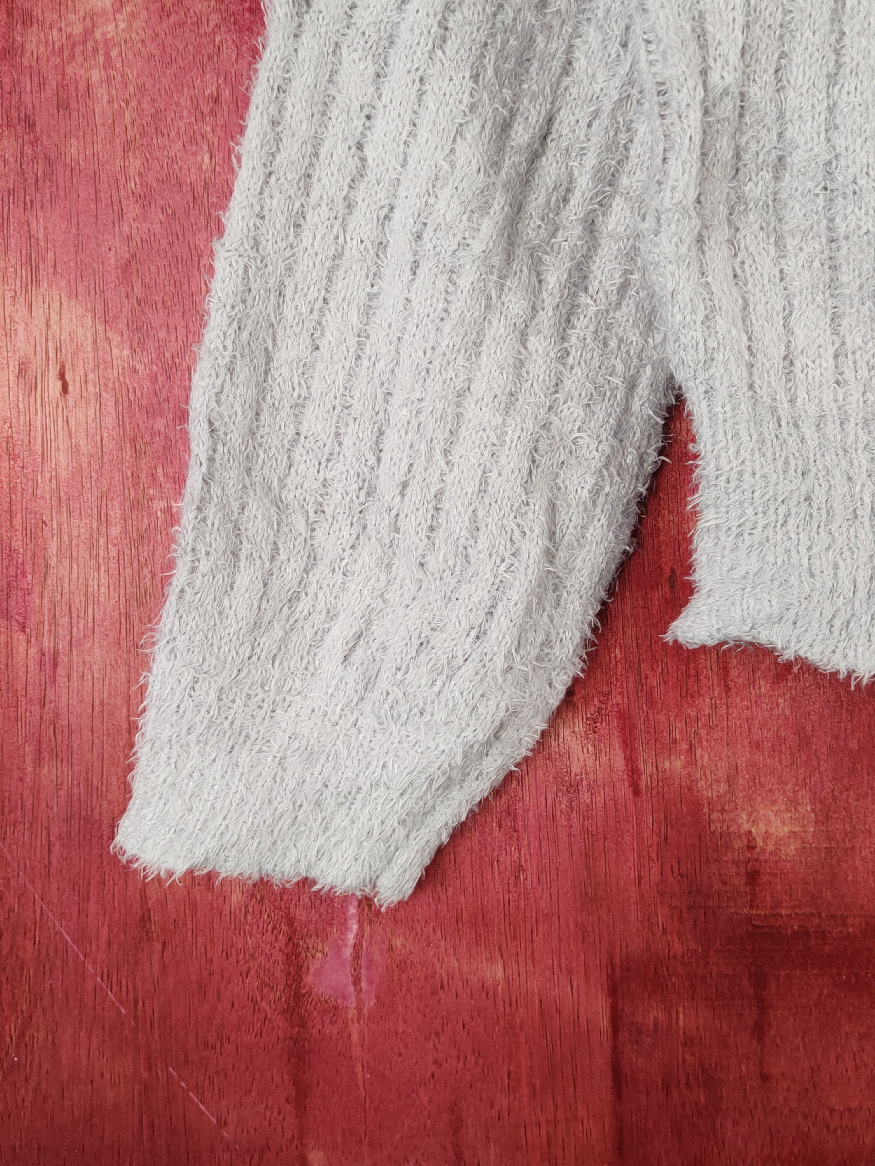 Homespun Knitwear As know as Purple Shag Shaggy Fur Mohair Knitwear #S1901 Size XS / US 0-2 / IT 36-38 - 4 Thumbnail
