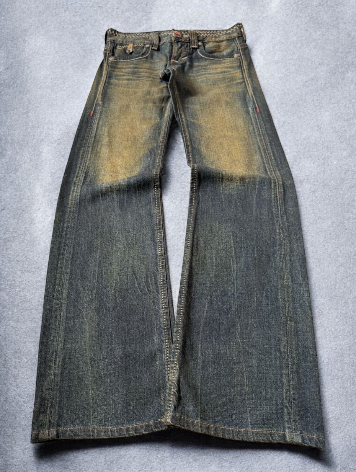 If Six Was Nine Edwin 515 Heavy Mud Washed Over stitch Flared Jeans Size US 28 / EU 44 - 1 Thumbnail