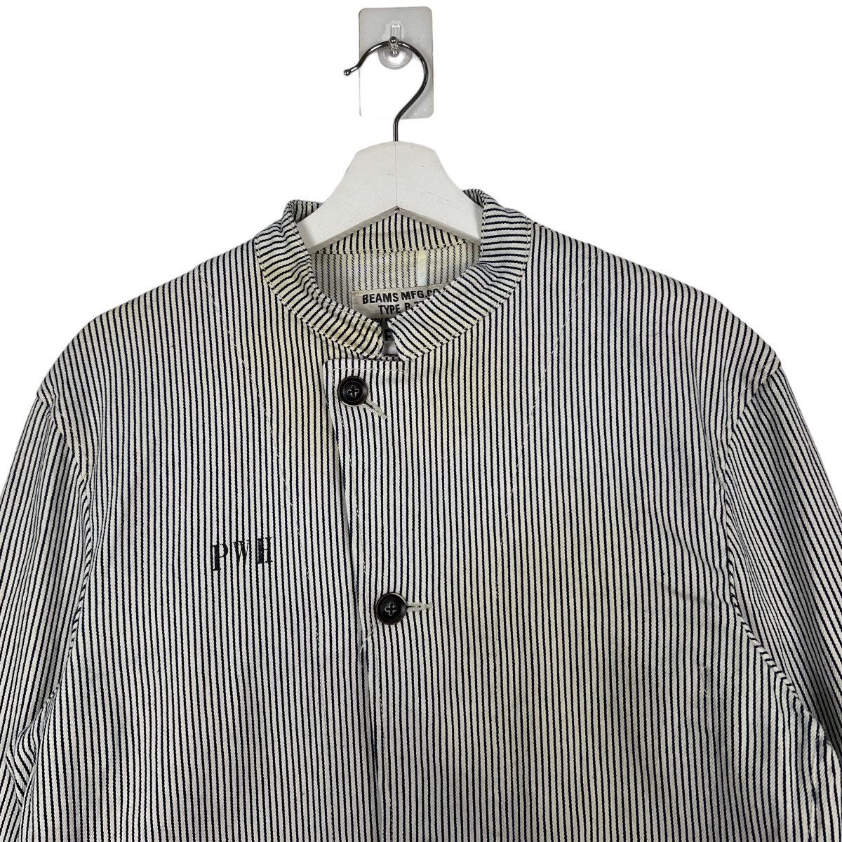 Beams Plus 🔥 BEAMS PWH PRISONER HIKORY STRIPE JACKET Size US L / EU 52-54 / 3 - 3 Thumbnail