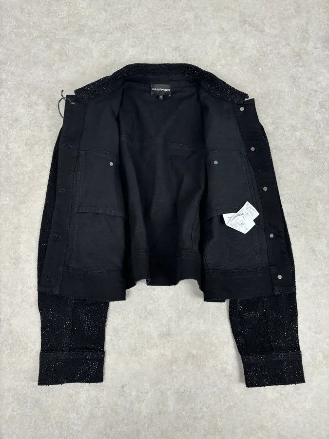 Emporio Armani SS2023 Emporio Armani Black Denim Multi-Pocket Denim Jacket Size M / US 6-8 / IT 42-44 - 8 Thumbnail