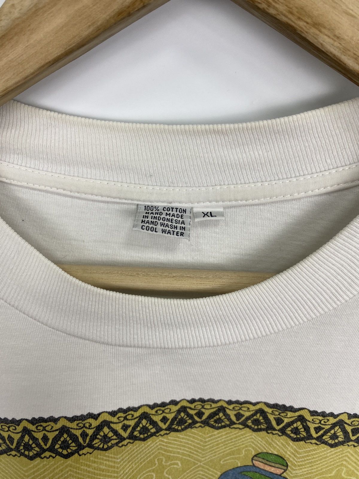 Designer 🇮🇩 Vintage 90s Bali Primitive Design Dance T-Shirt Rare Retro Size US XL / EU 56 / 4 - 5 Thumbnail