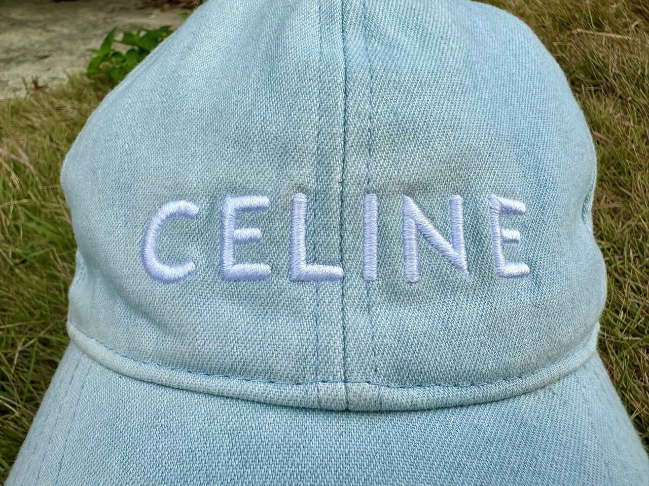 Celine Authentic Celine Denim Baseball Cap Size ONE SIZE - 5 Thumbnail