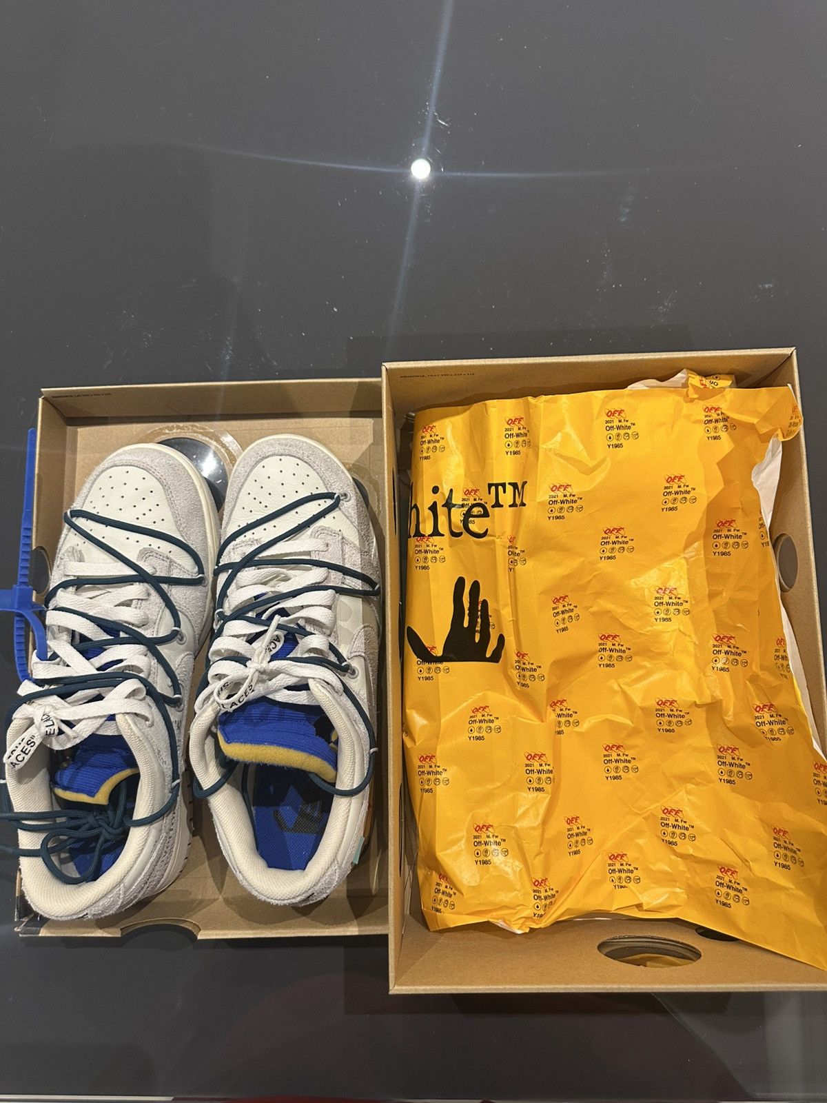 Nike × Off-White Nike Dunk Low x Off-white Lot 16 Size US 10 / EU 43 - 5 Thumbnail