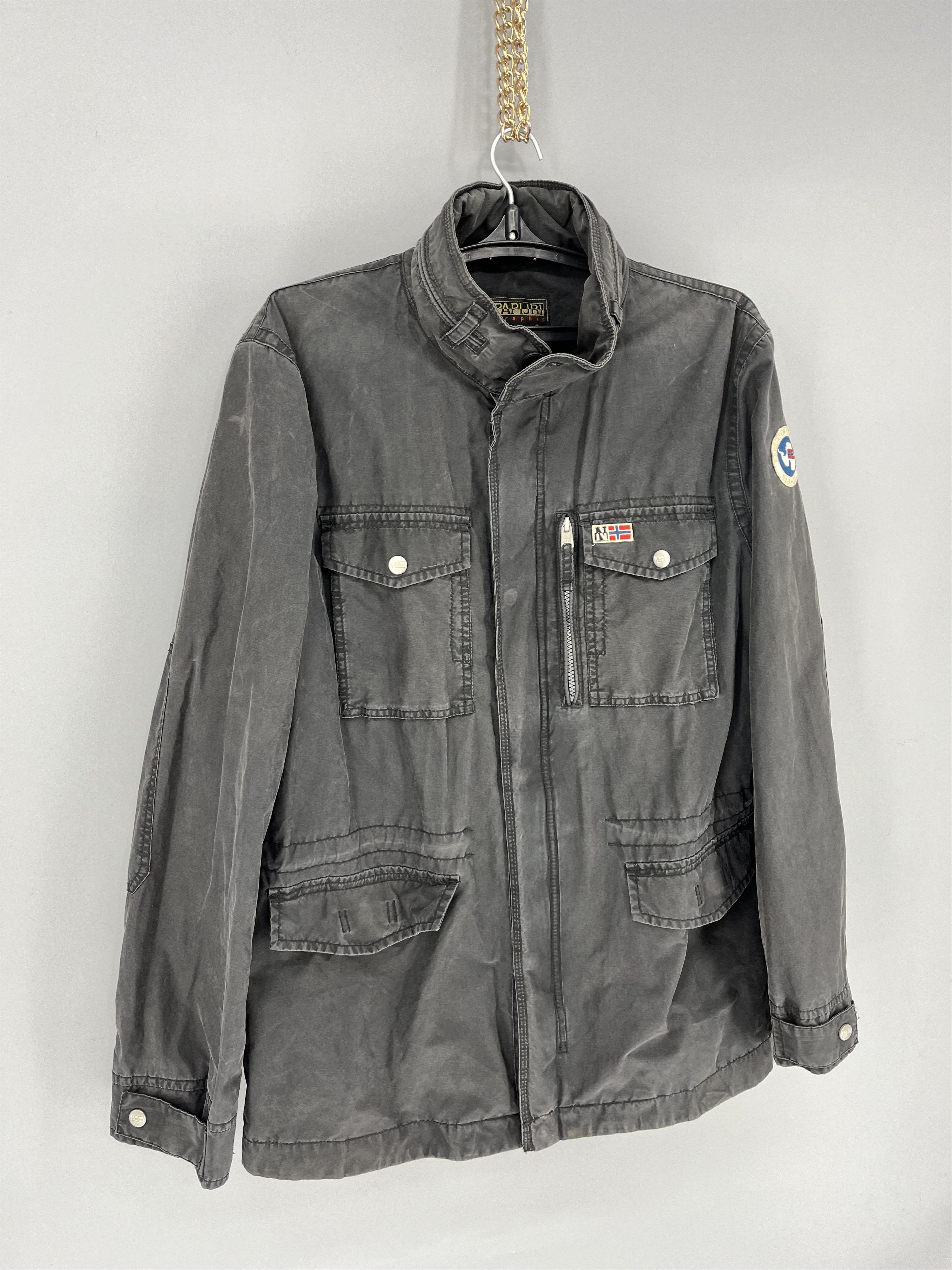 Other Napapijri Cargo Utility Multipockets Field Military Jacket Size US XL / EU 56 / 4 - 2 Thumbnail