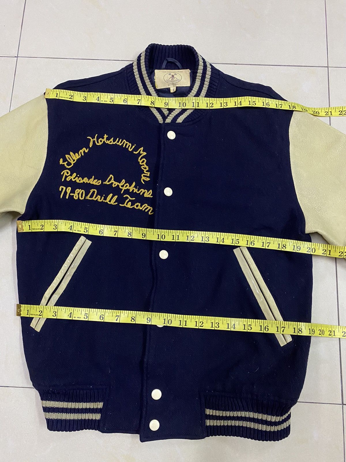 Japanese Brand × Vintage Vintage 79-80s Palisades Dolphins Varsity Jacket Size US S / EU 44-46 / 1 - 9 Thumbnail