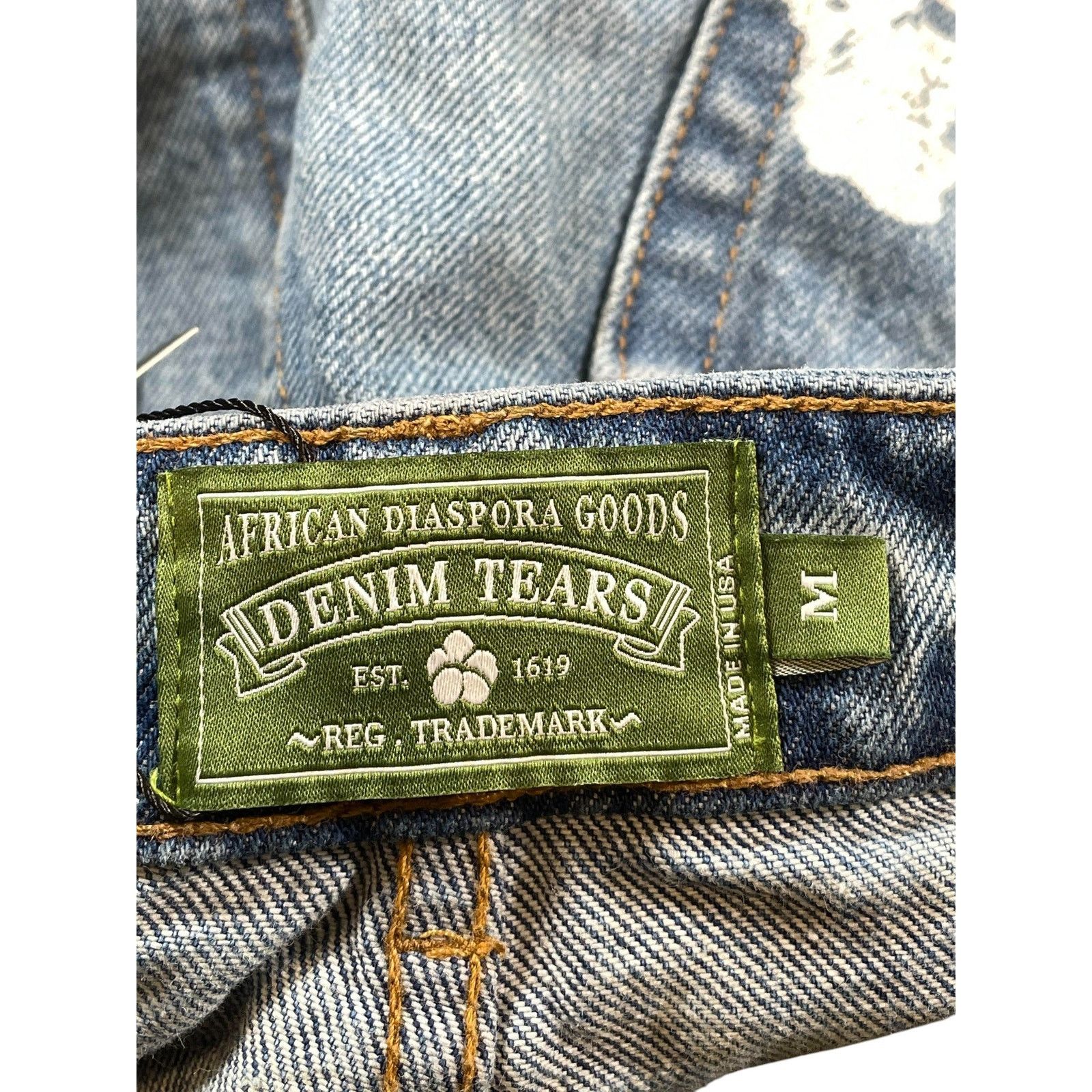 DENIM TEARS Denim Tears Light Wash Jean Shorts Size US 32 / EU 48 - 4 Thumbnail