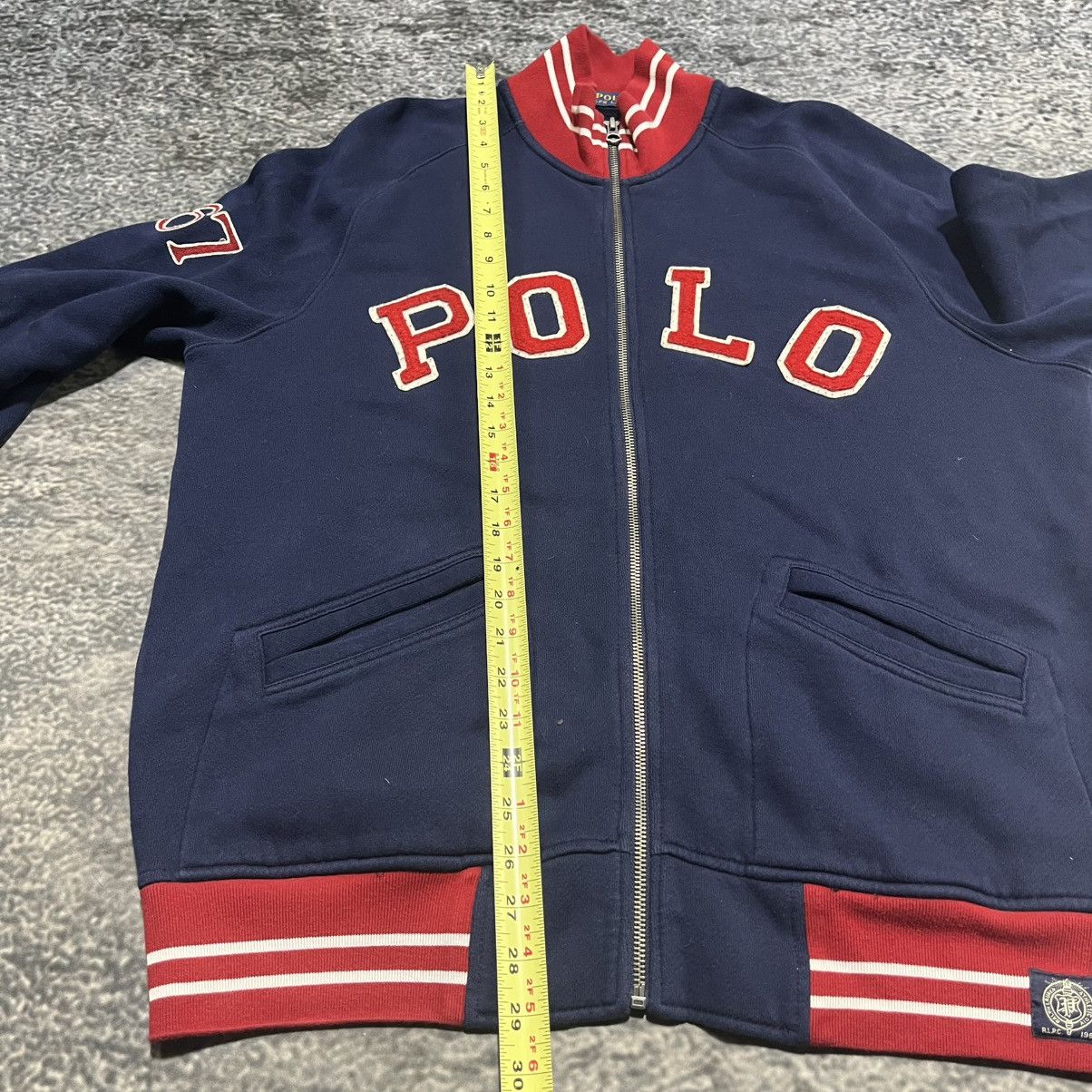 Polo Ralph Lauren Vintage Polo Ralph Lauren 67 Spellout Varsity Track Jacket Size US L / EU 52-54 / 3 - 11 Thumbnail
