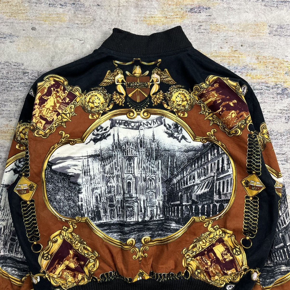 Moschino Vintage Moschino baroque cathedral print bomber jacket Size M / US 6-8 / IT 42-44 - 6 Thumbnail