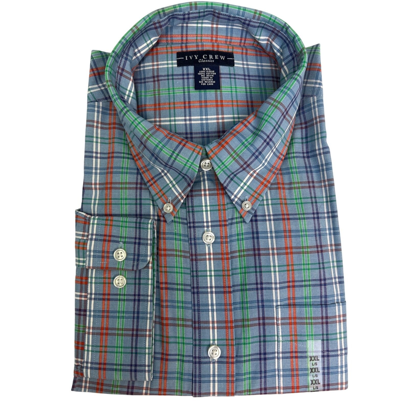 Ivy Crew New Ivy Crew Classics Mens XXL Cotton Button Down Shirt Size US XXL / EU 58 / 5 - 1 Thumbnail