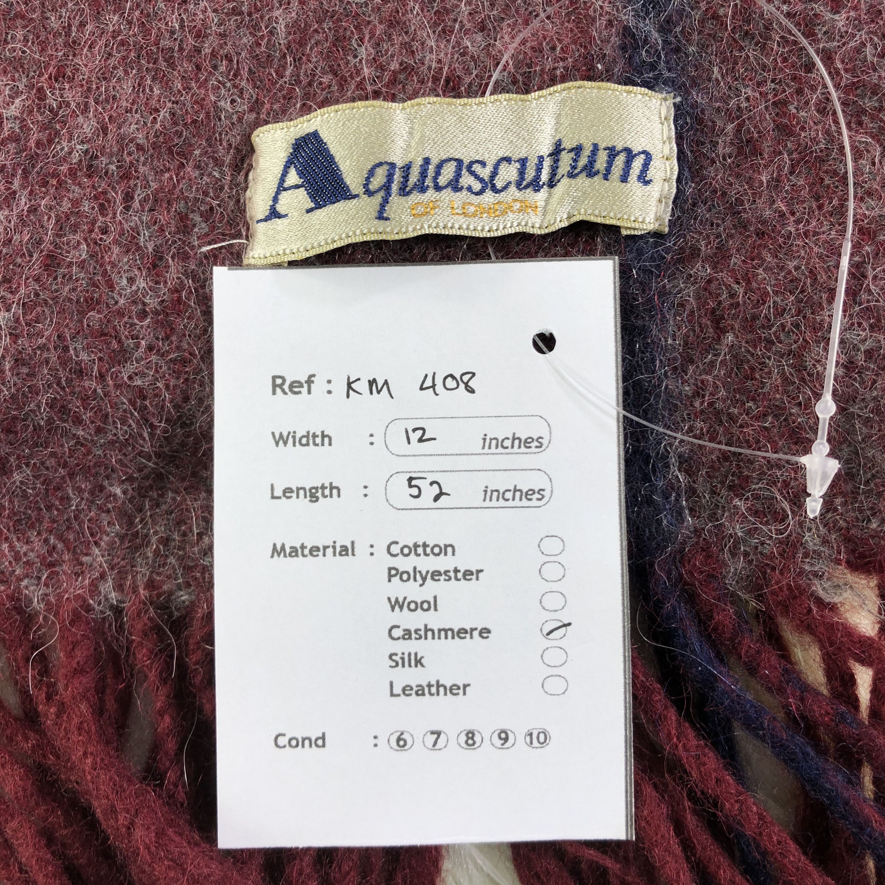 Aquascutum Aquascutum Scarf / Muffler / Neckwear - KM408 Size ONE SIZE - 5 Thumbnail