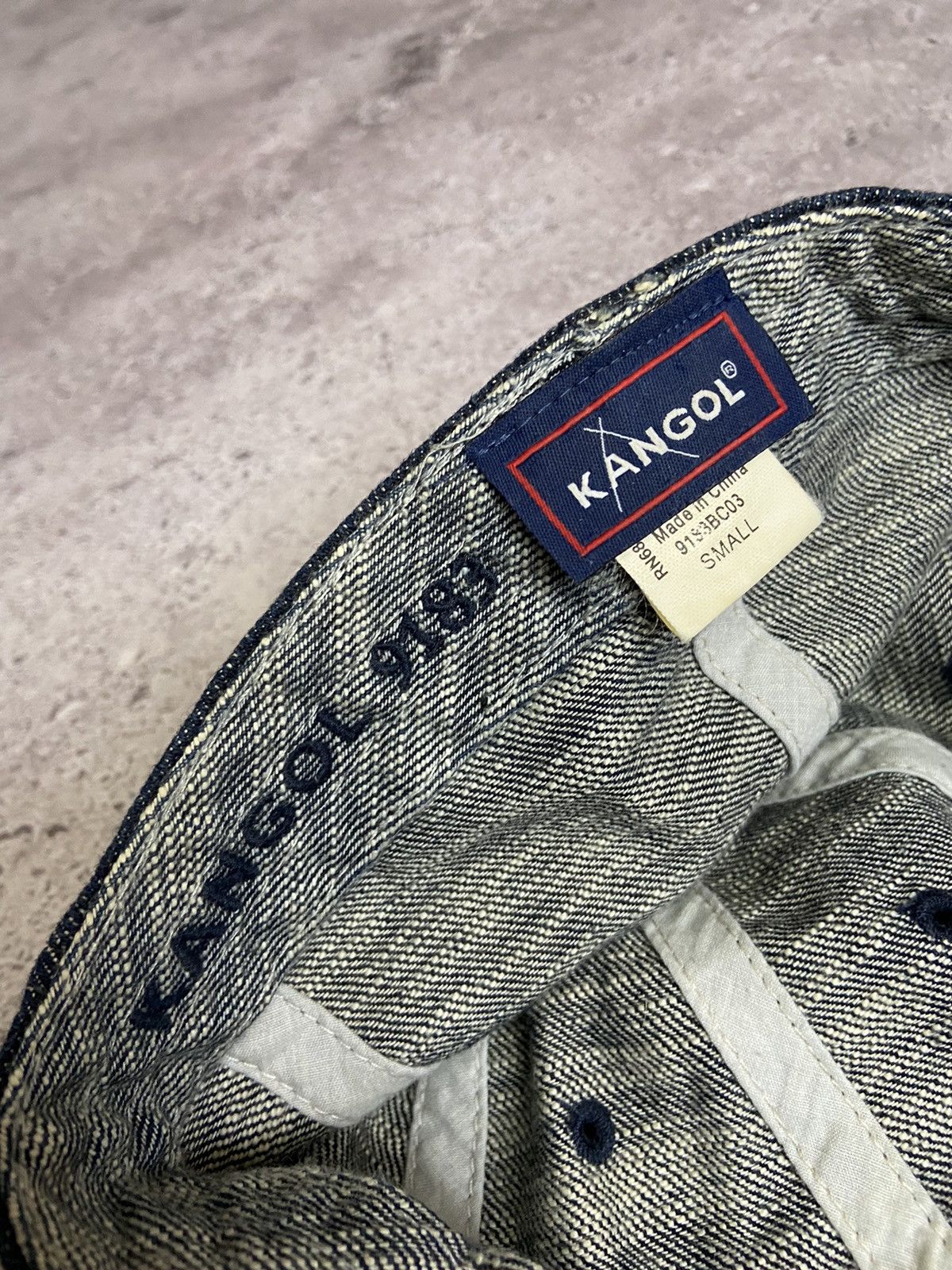 Kangol Vintage 00’s Kangol Denim Indigo Cap Size 30 - 5 Thumbnail