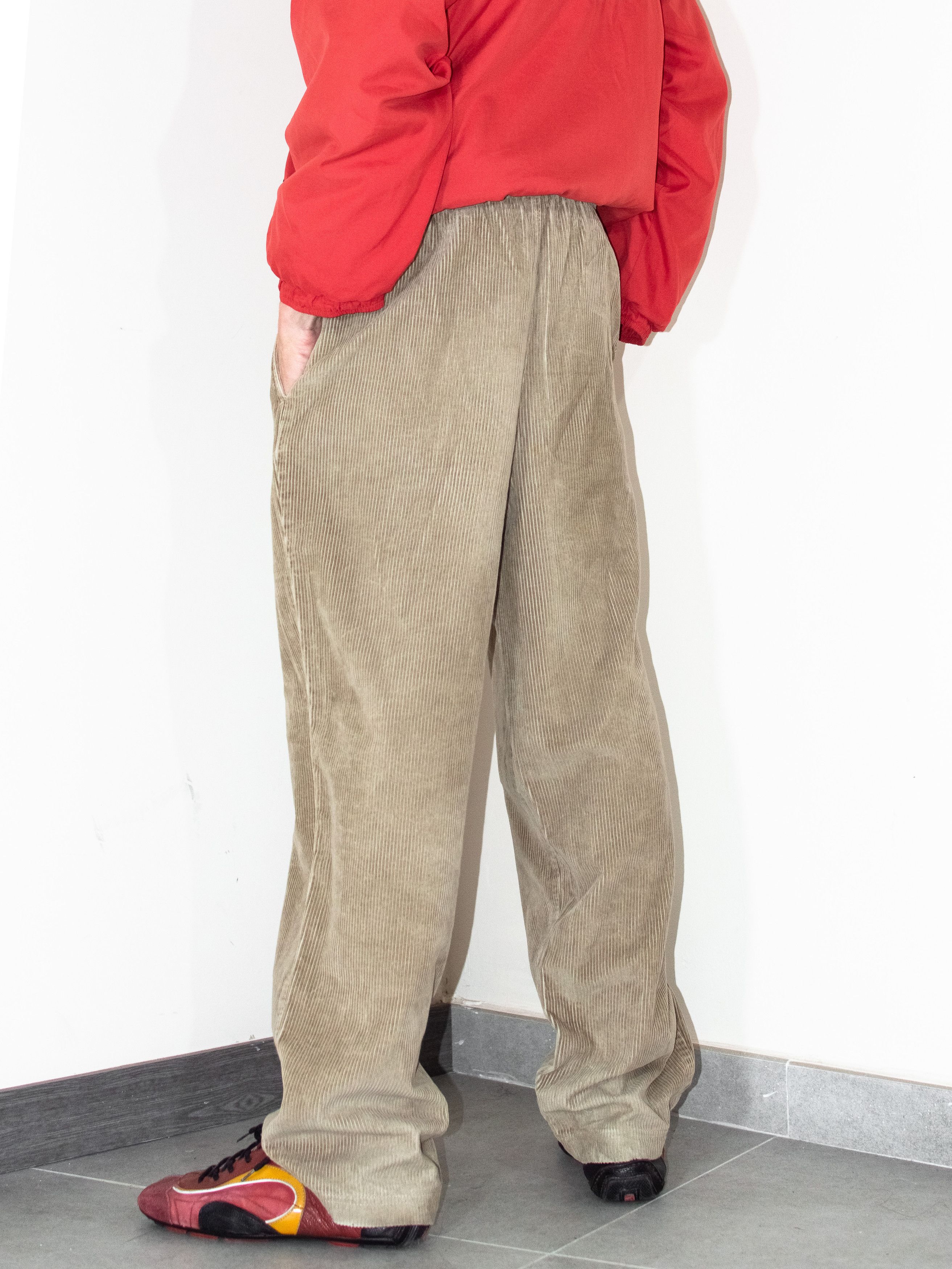 Vintage Y2K Vintage Brown corduroy wide legged long trousers Size US 28 / EU 44 - 5 Thumbnail