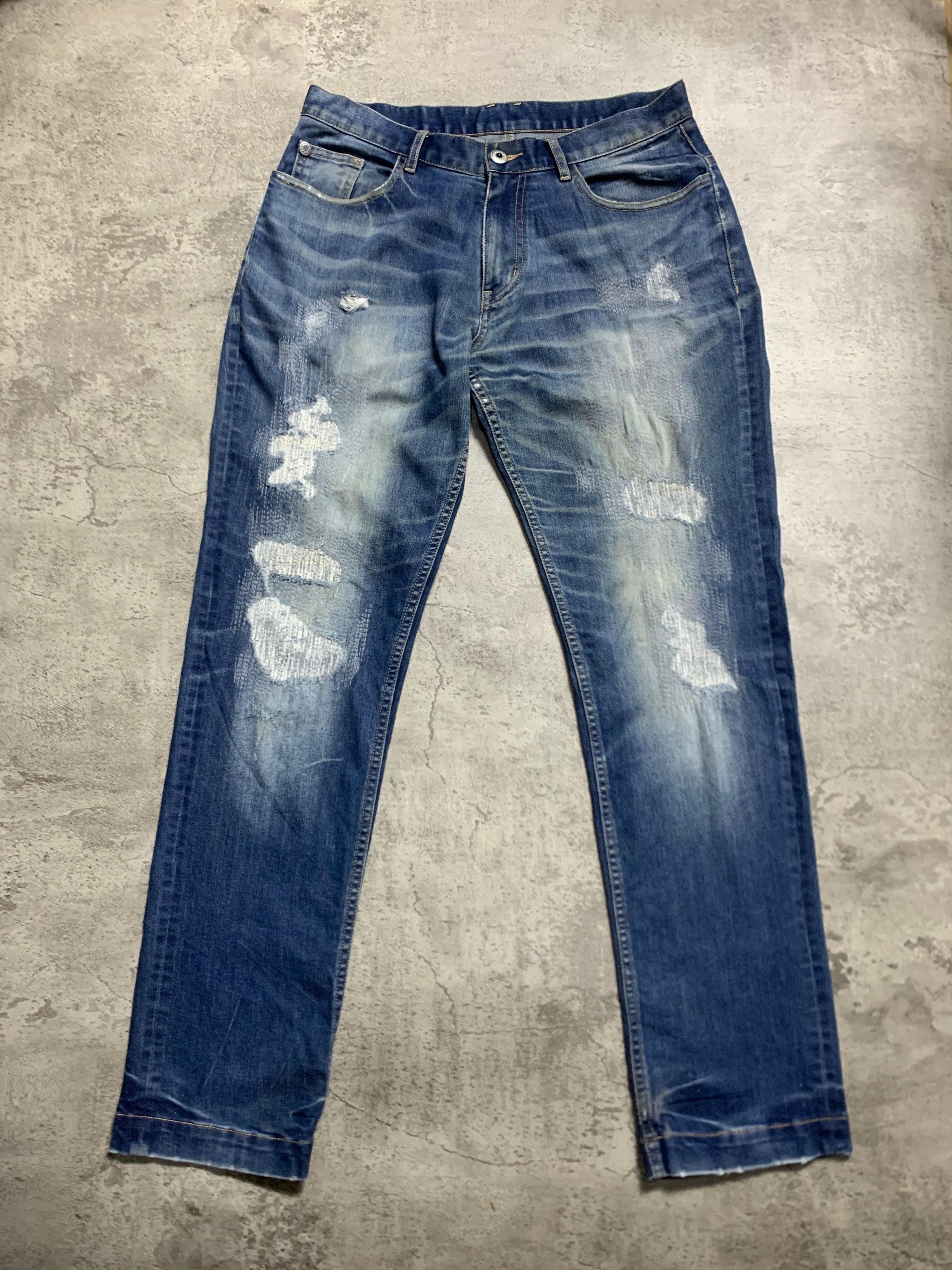 291295=Homme 1990s 291295 Homme Distressed Jeans Size US 32 / EU 48 - 1 Thumbnail