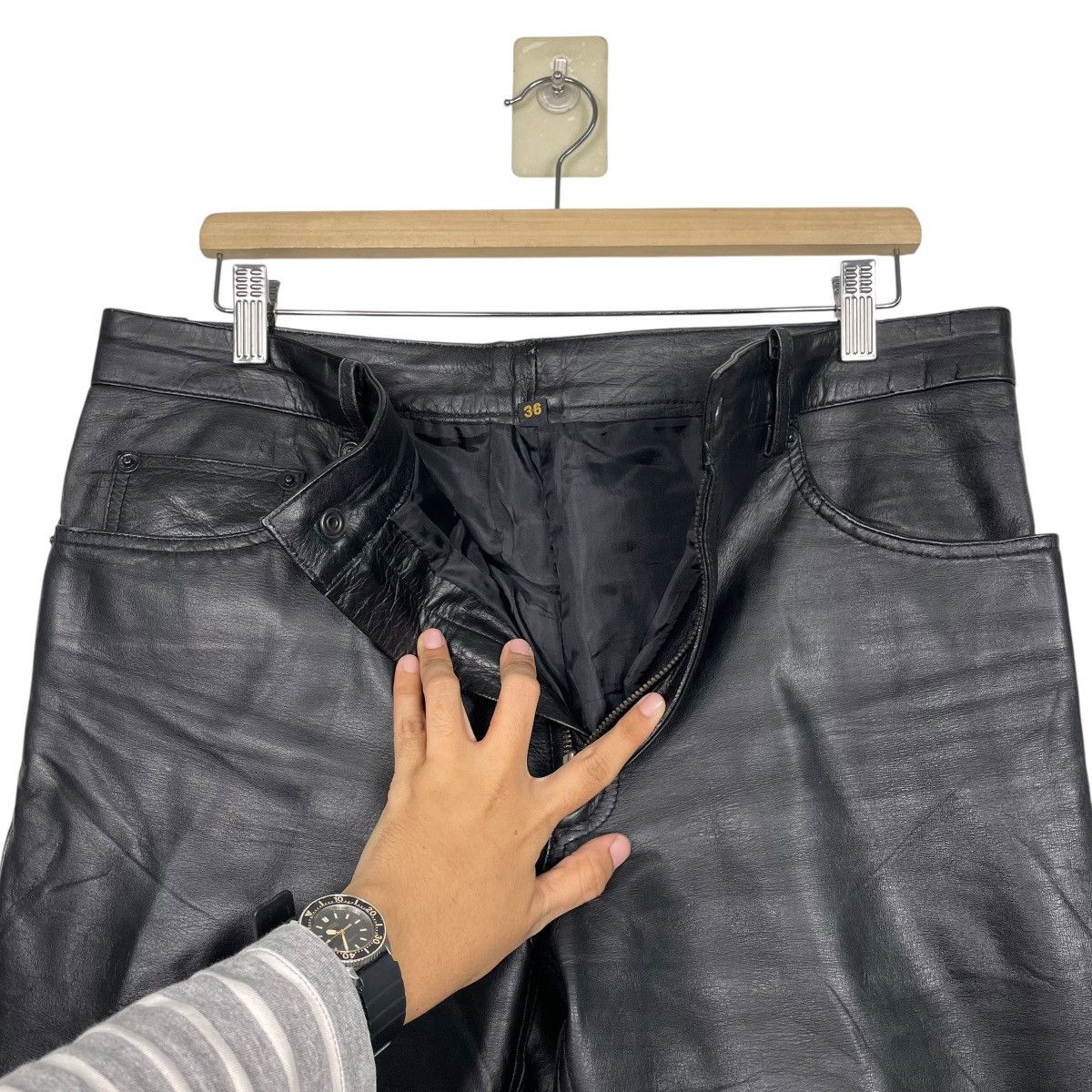Other Japanese Brand Leather Pants Size US 36 / EU 52 - 12 Thumbnail