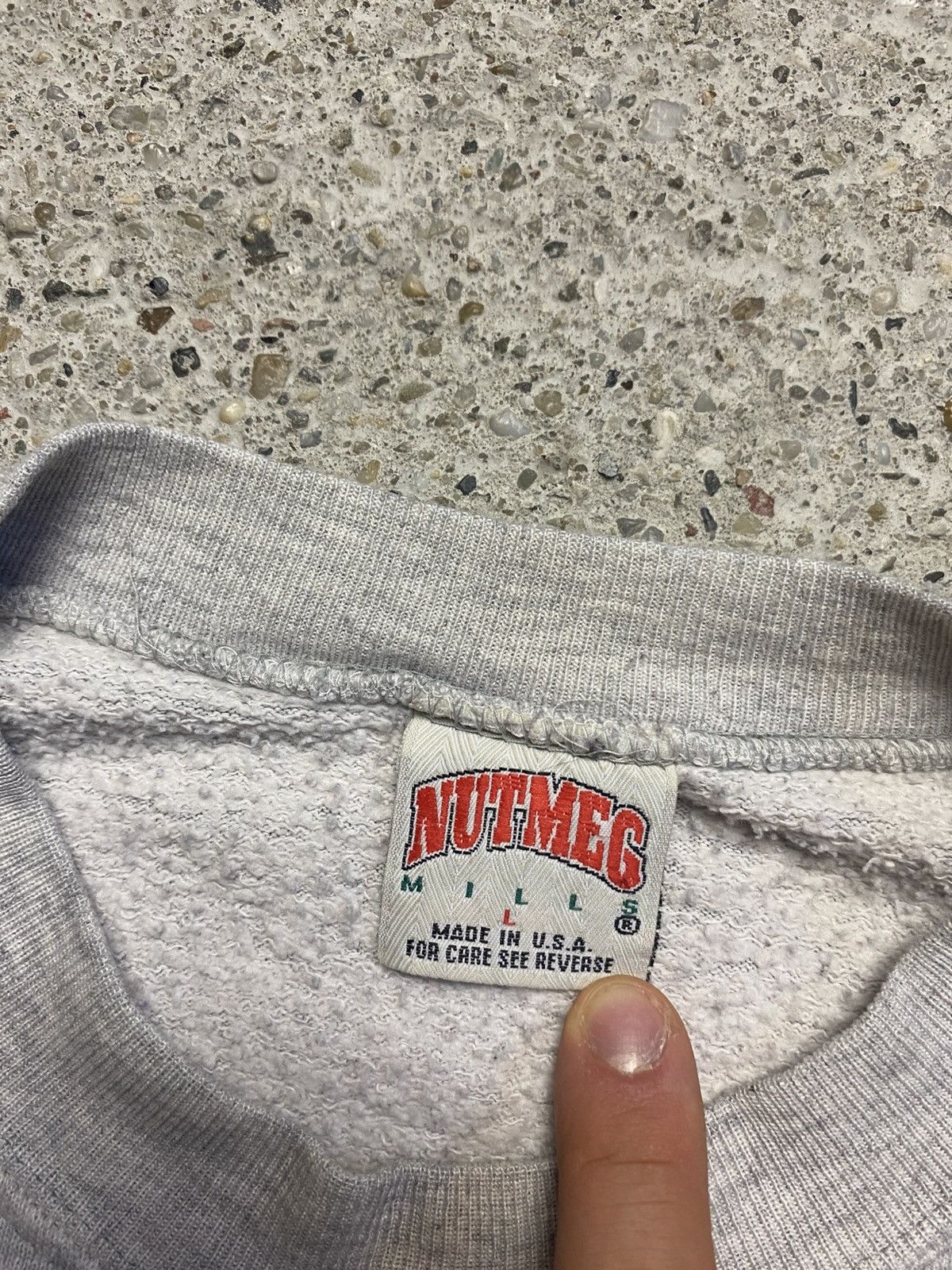 Nutmeg Vintage nutmeg usa basketball sweatshirt grey america baggy Size US L / EU 52-54 / 3 - 4 Thumbnail