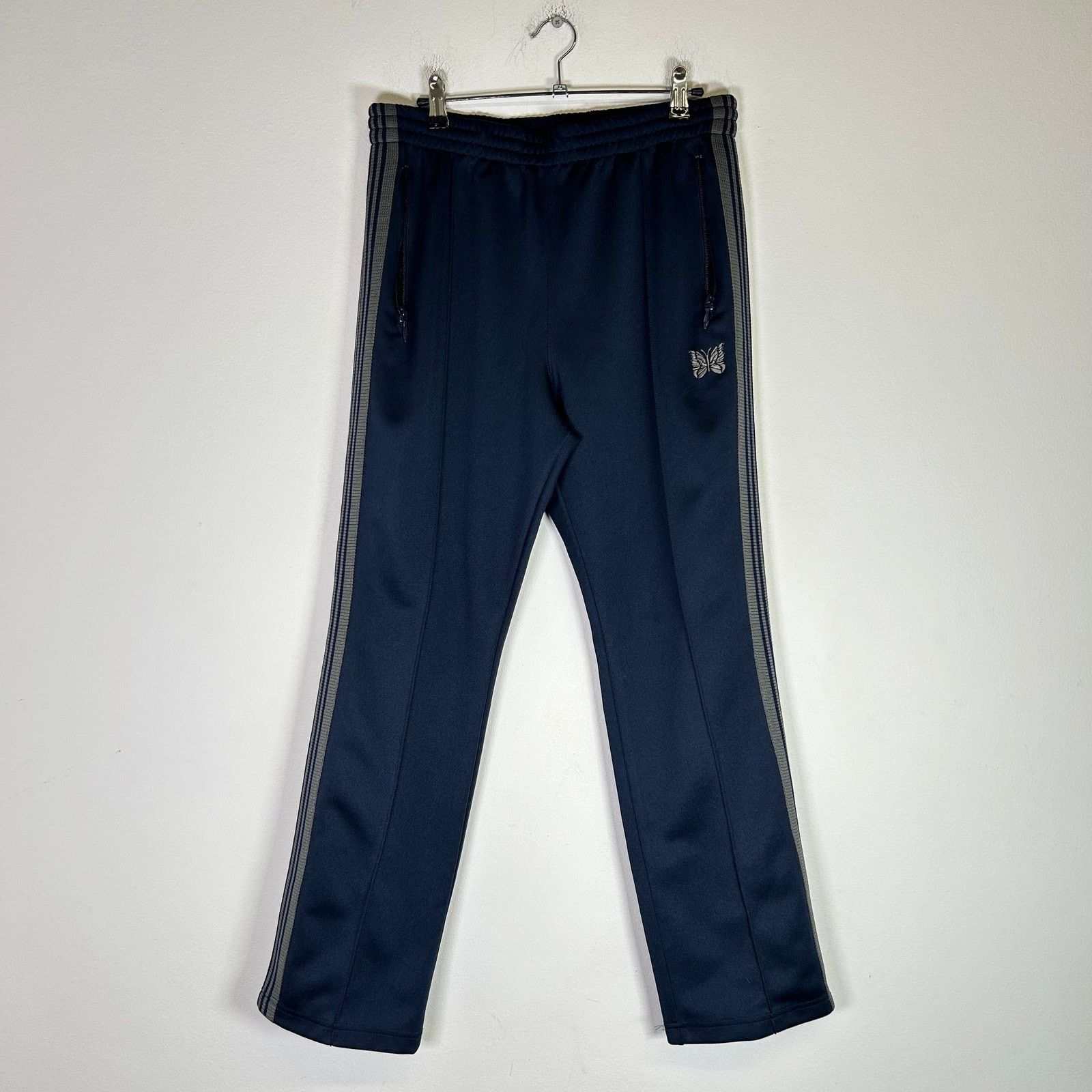 その他 NEEDLES AWGE NARROW Trackpants Needles Needles AWGE Narrow Track pant black lame yellow XL A$AP