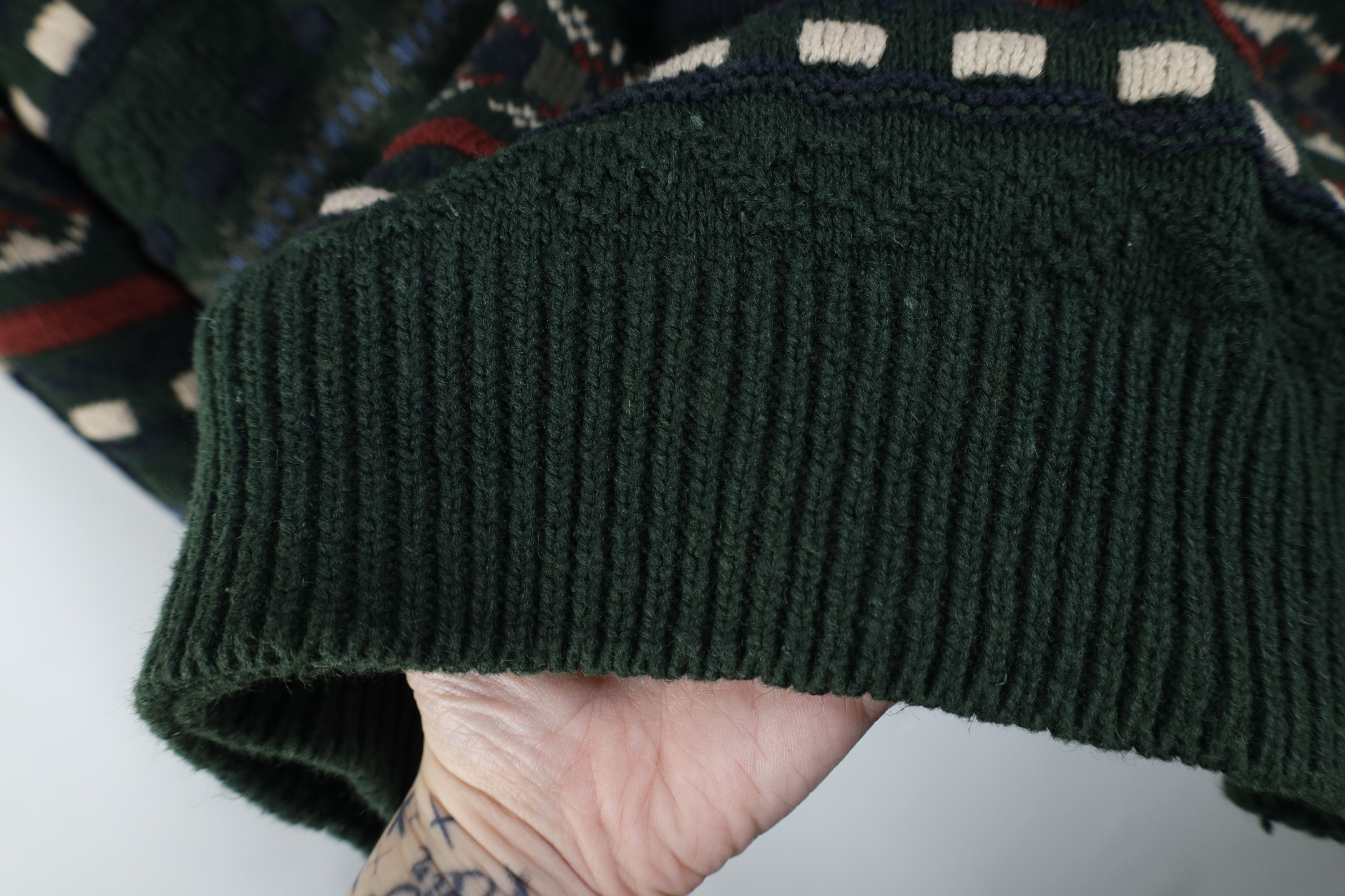 Vintage Vintage 90s Streetwear Blend Knit Fair Isle Crewneck Sweater Size US XL / EU 56 / 4 - 4 Thumbnail