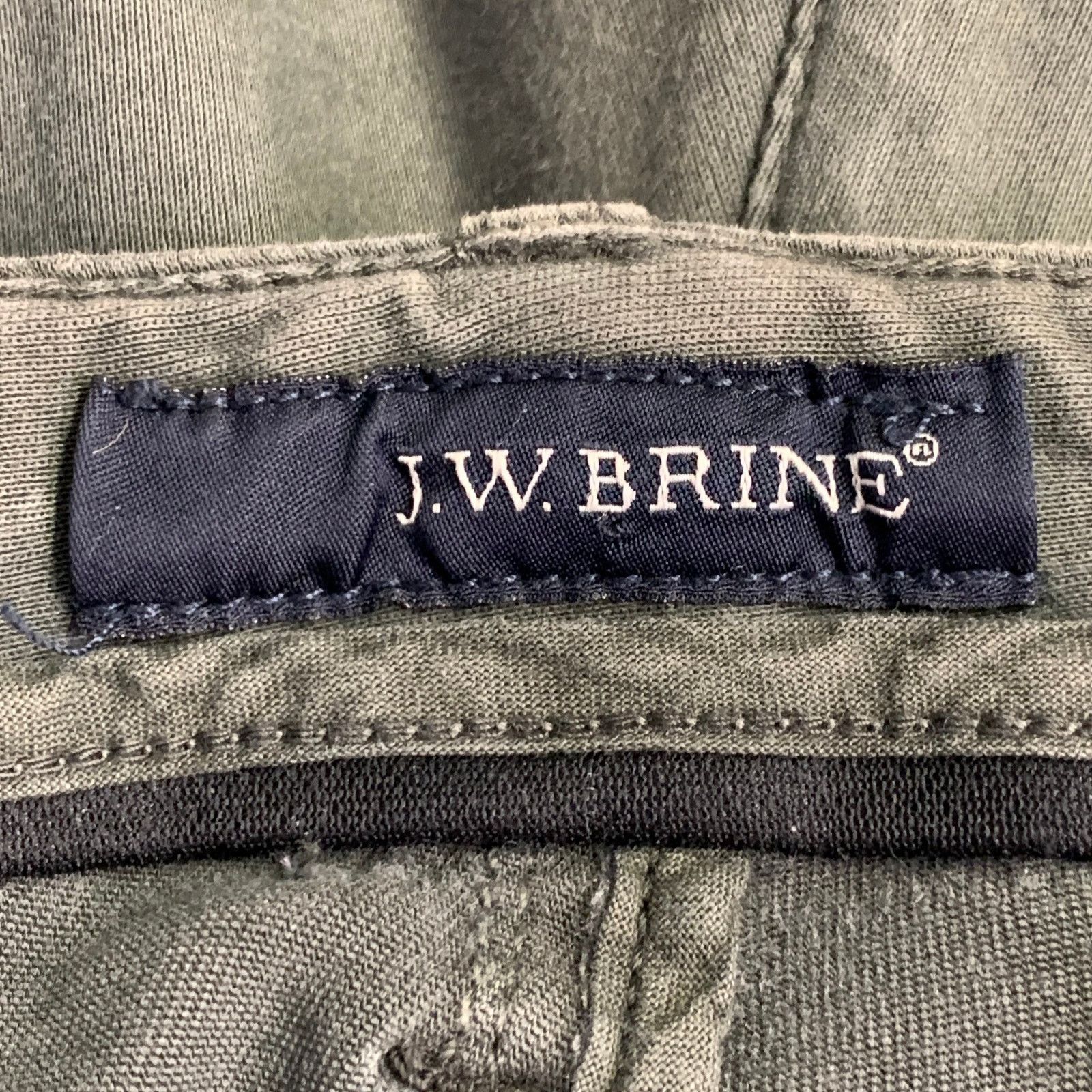 J.W. Brine J.W. BRINE 35 Green Olive Cotton Blend Cargo Casual Pants Size US 35 - 5 Thumbnail