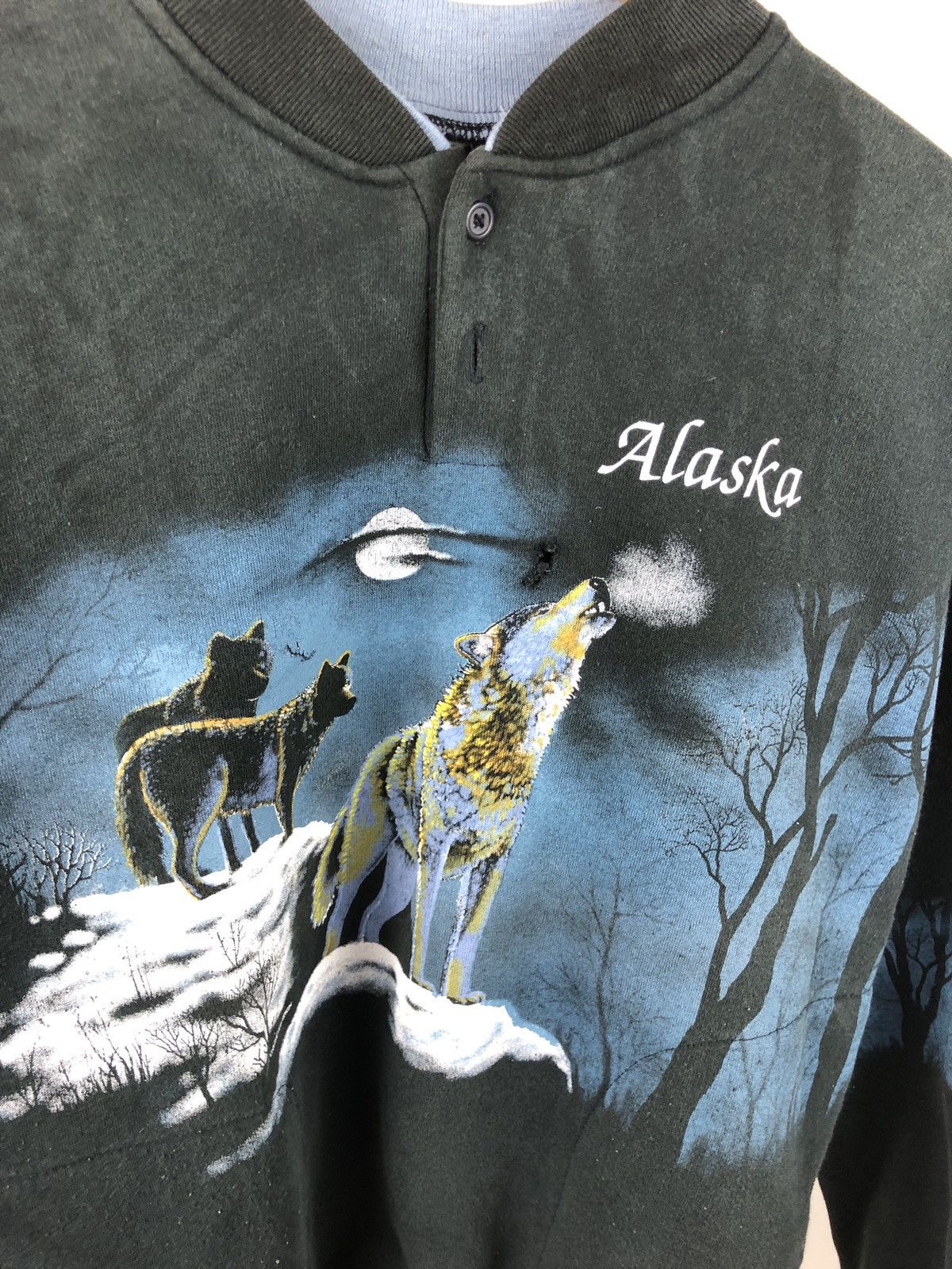 Vintage Vintage Sweatshirt Full print Alaska Size US M / EU 48-50 / 2 - 2 Thumbnail