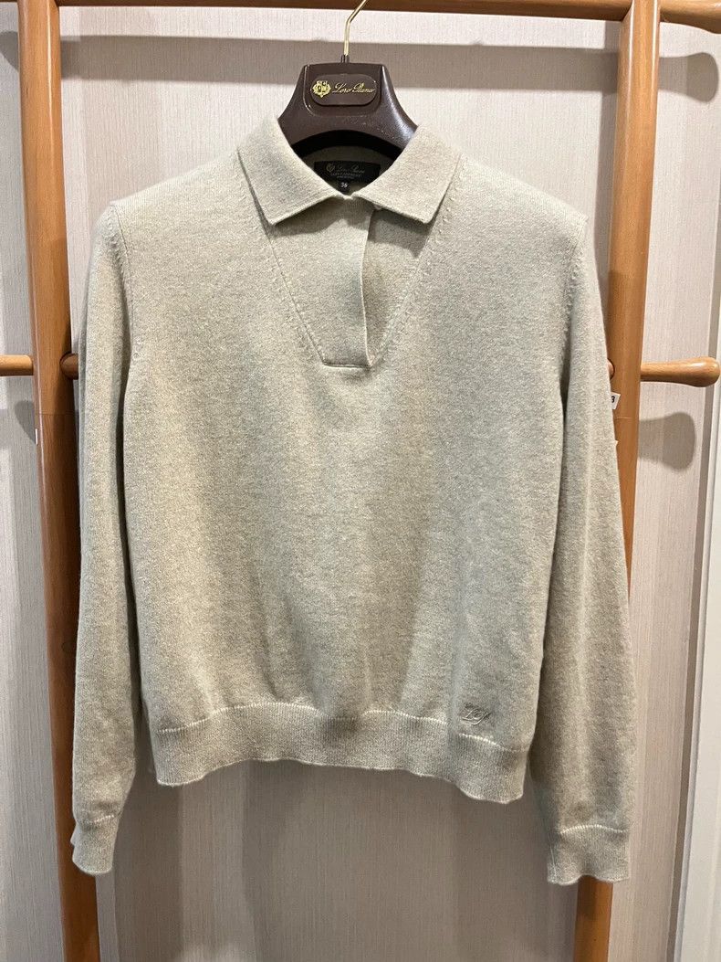 Loro Piana LORO PIANA Small cashmere collar sweater Size S / US 4 / IT 40 - 6 Thumbnail