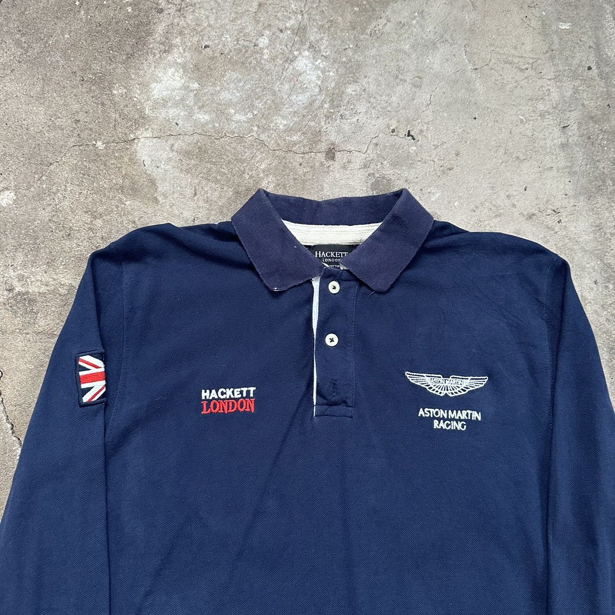 Hackett × Vintage HACKETT ASTON MARTIN VINTAGE GREAT BRITAIN RUGBY POLO LONG Size US XL / EU 56 / 4 - 5 Thumbnail