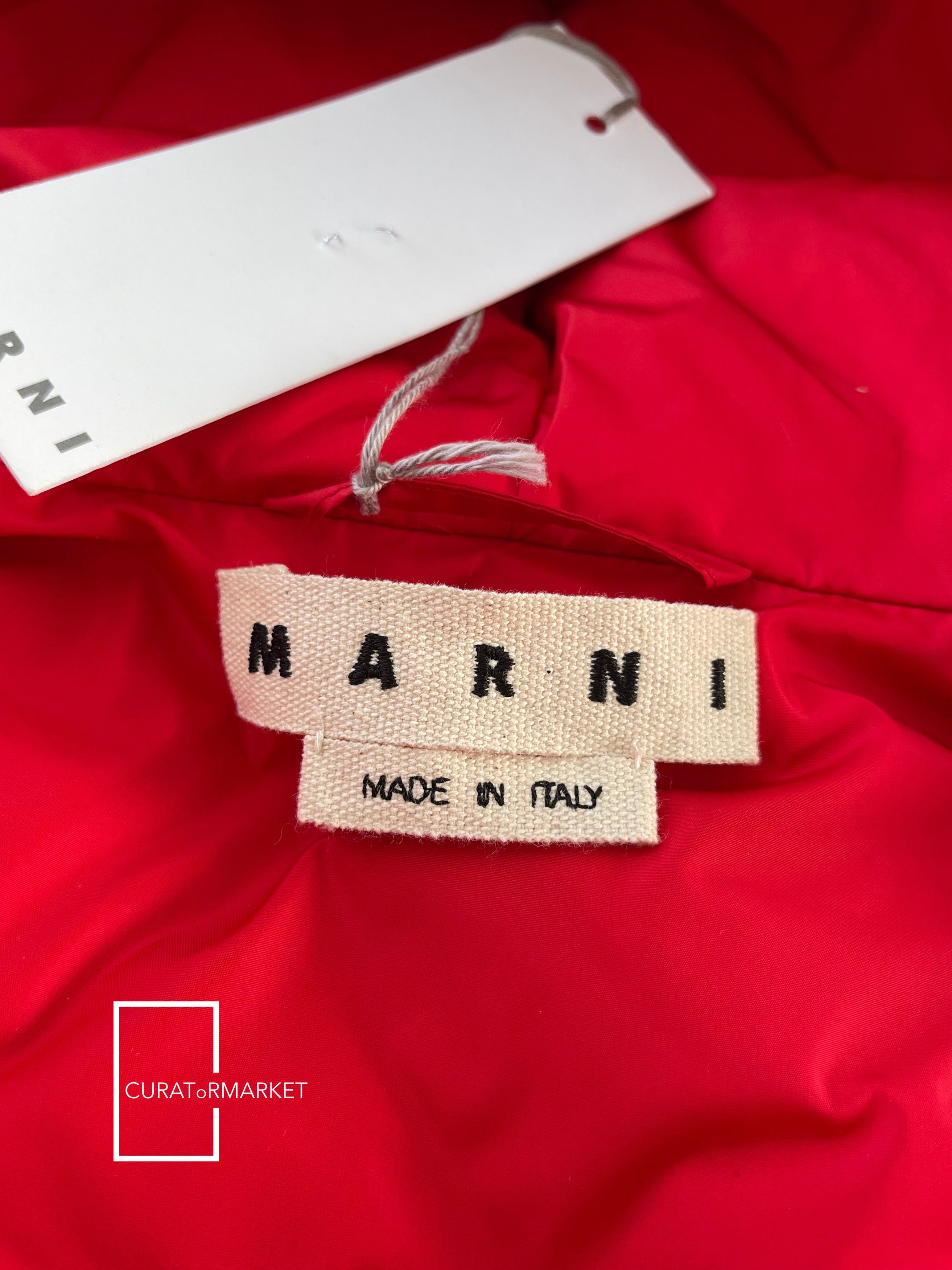 Marni EU48 Textured Wool Flannel Plaid Padded Down Puffer FW21 Size US M / EU 48-50 / 2 - 7 Thumbnail