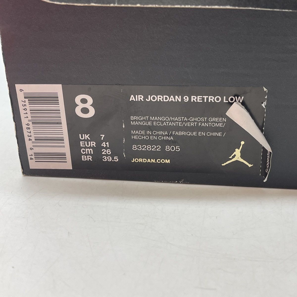 Jordan Brand Air Jordan 9 low bright mango Size US 8 / EU 41 - 9 Thumbnail