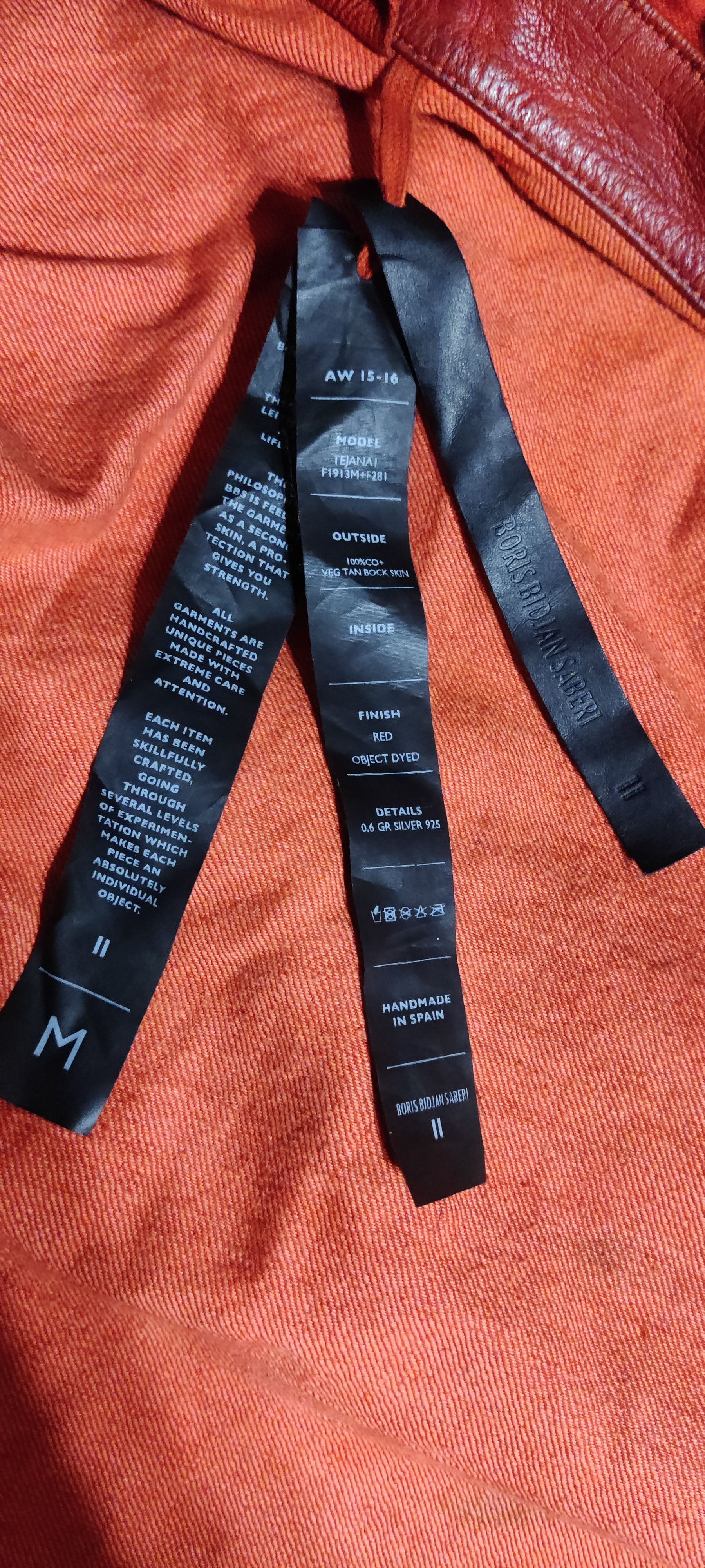Boris Bidjan Saberi Boris Bidjan Saberi Tejana Red Bock AW15