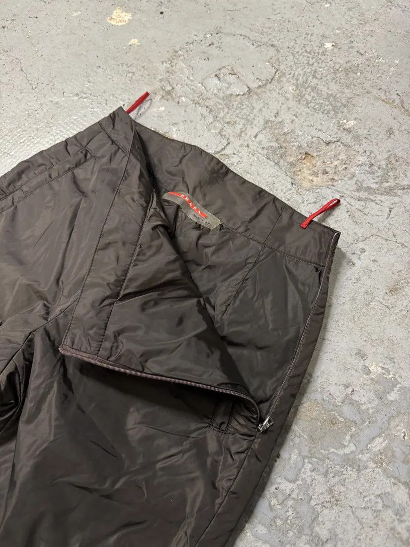 Prada × Vintage 2000s Prada Linea Rossa Brown Tactical Pants Size 25" / US 0 / IT 36 - 4 Thumbnail