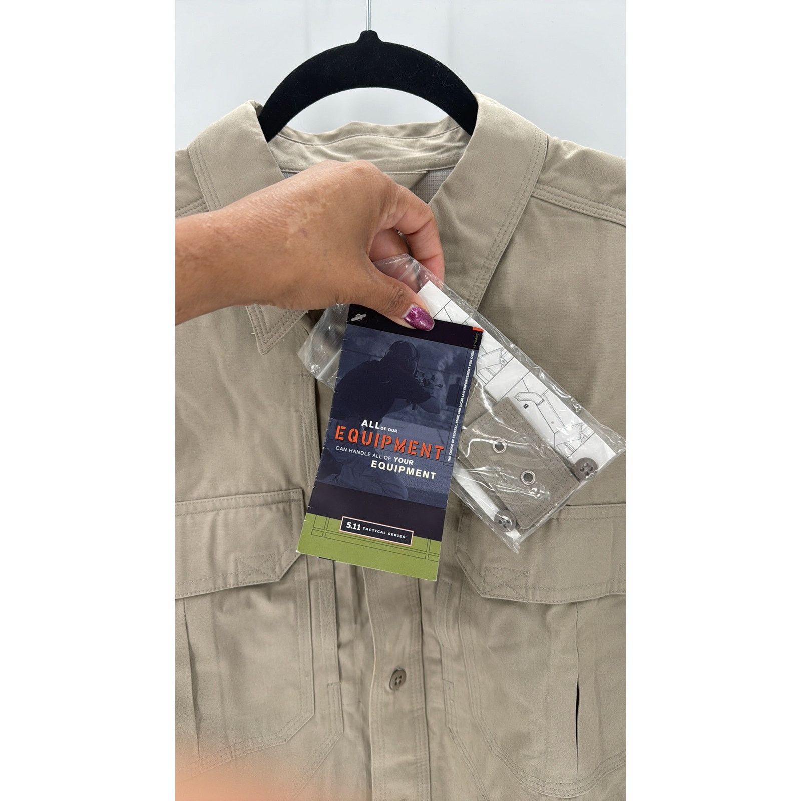 5.11 5.11 TACTICAL button down SHIRT khaki regular fit Size US M / EU 48-50 / 2 - 5 Thumbnail