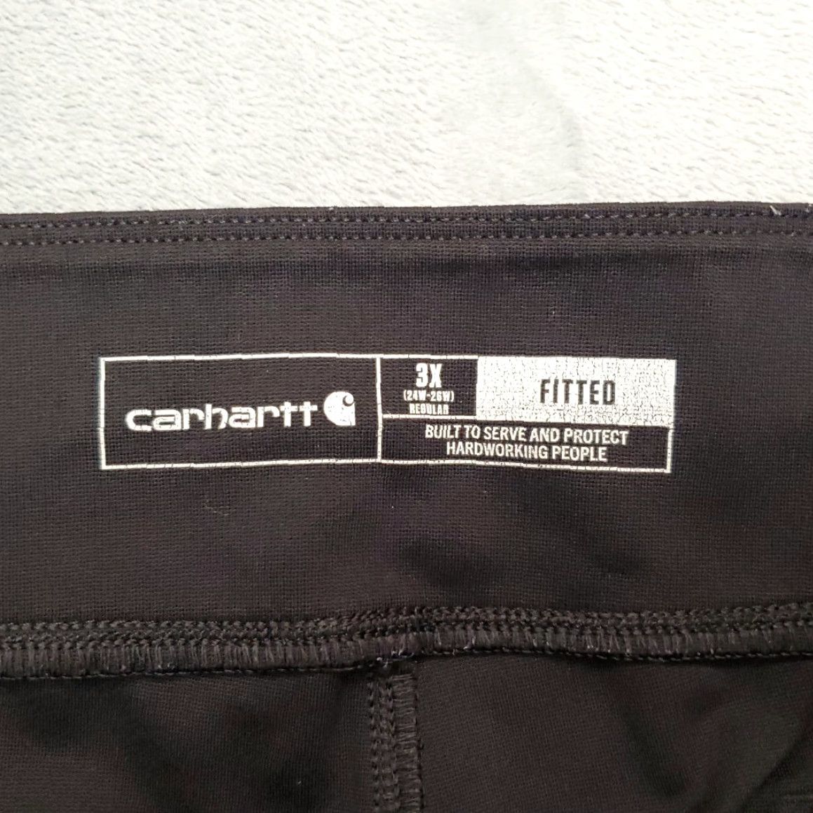 Carhartt VINTAGE Carhartt Force Midweight Pocket Leggings Womens 24W Black Cargo Double Knee Size 42" / US 20 - 3 Thumbnail