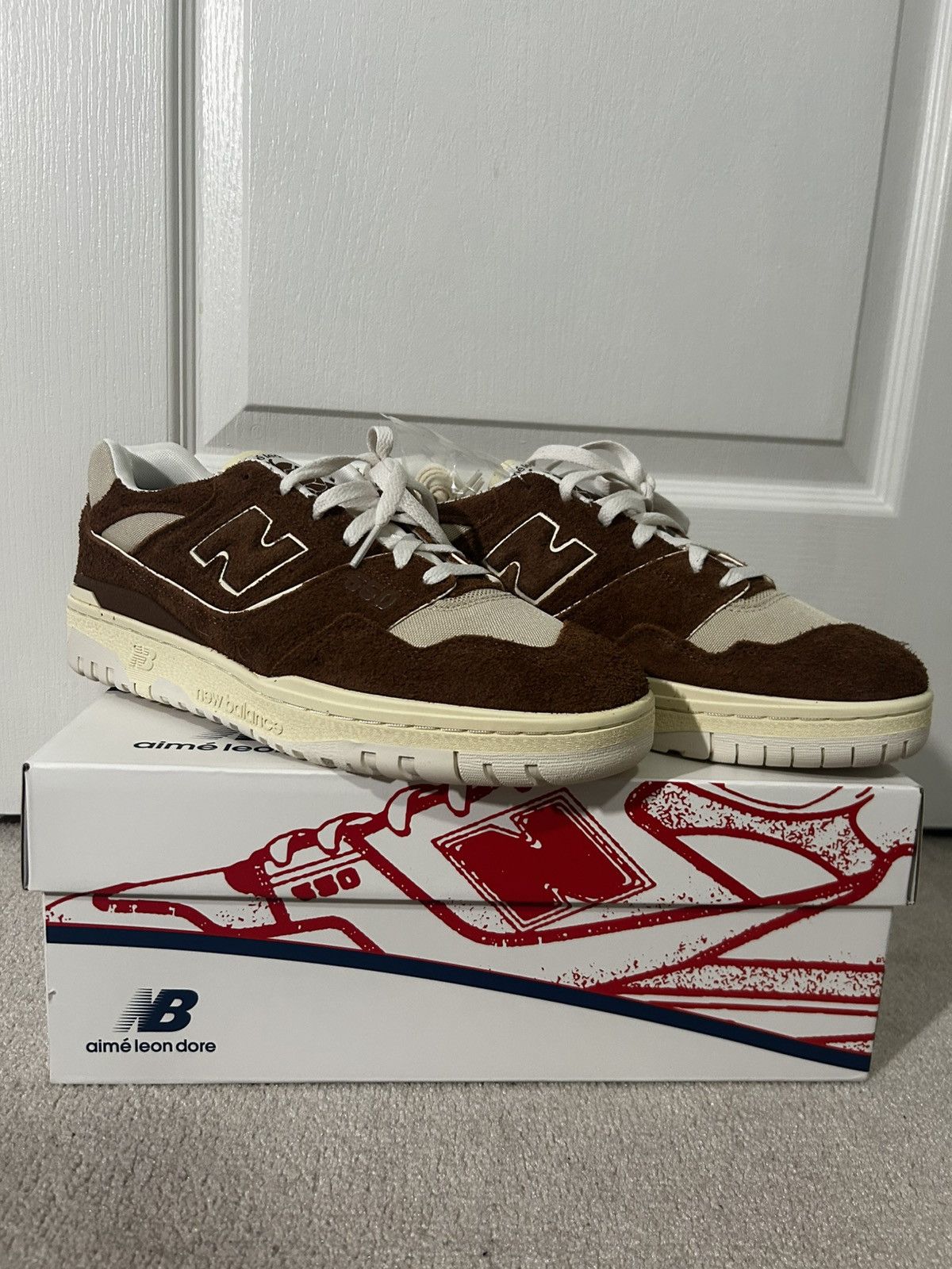 Aime Leon Dore × New Balance New Balance 550 Aimé Leon Dore Brown Suede Sneaker Size US 11 / EU 44 - 1 Thumbnail