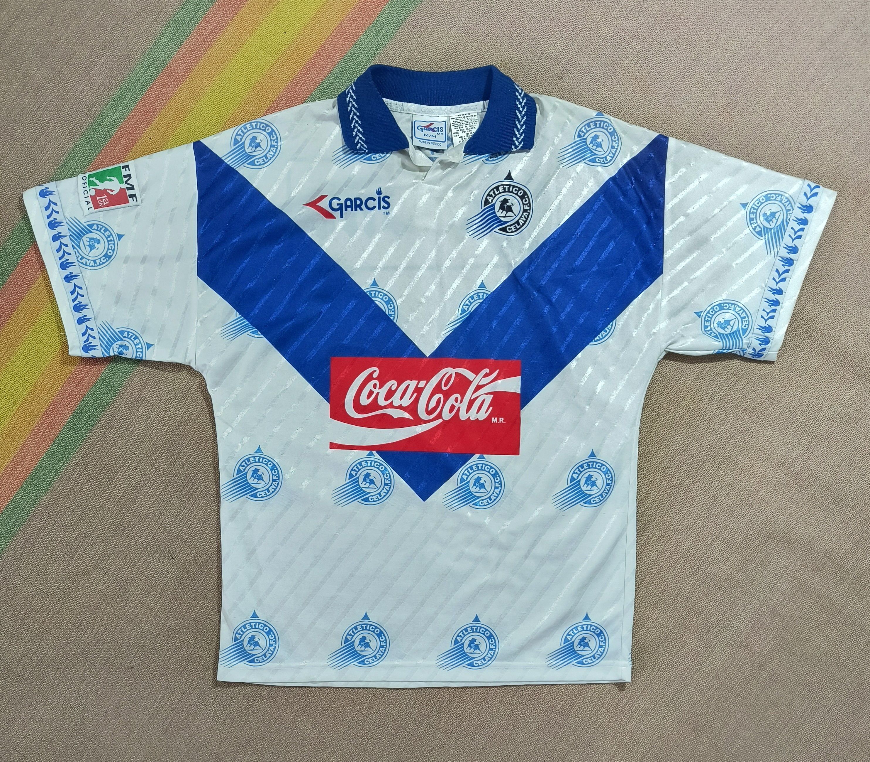 Vintage Vintage Garcis Atletico Celaya F.C. 1996 - 1997 home jersey Size US M / EU 48-50 / 2 - 2 Thumbnail