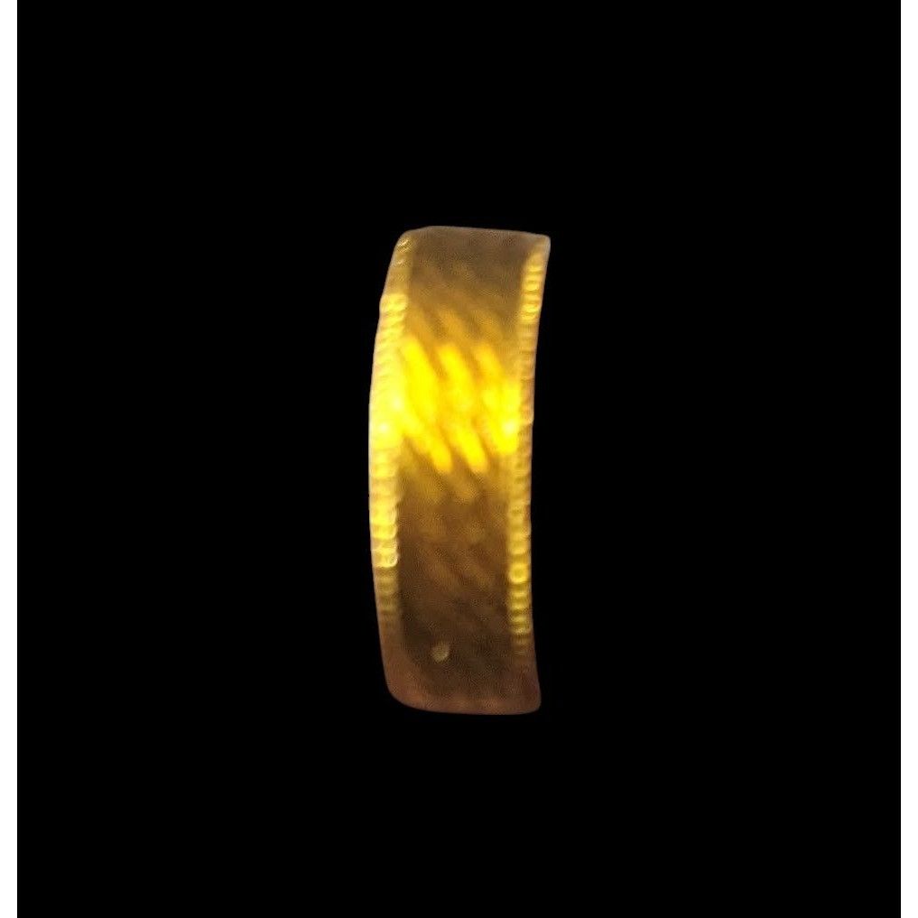 Other Bright Gold Tone Etched Fashion Ring Size 6 1/2 Size ONE SIZE - 5 Thumbnail