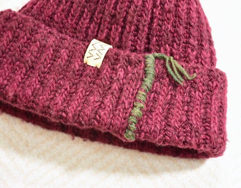 Visvim VISVIM 22AW SPOT KNIT CAP N.D. Bloodworm dyed knitted hat-2 Size ONE SIZE - 2 Thumbnail