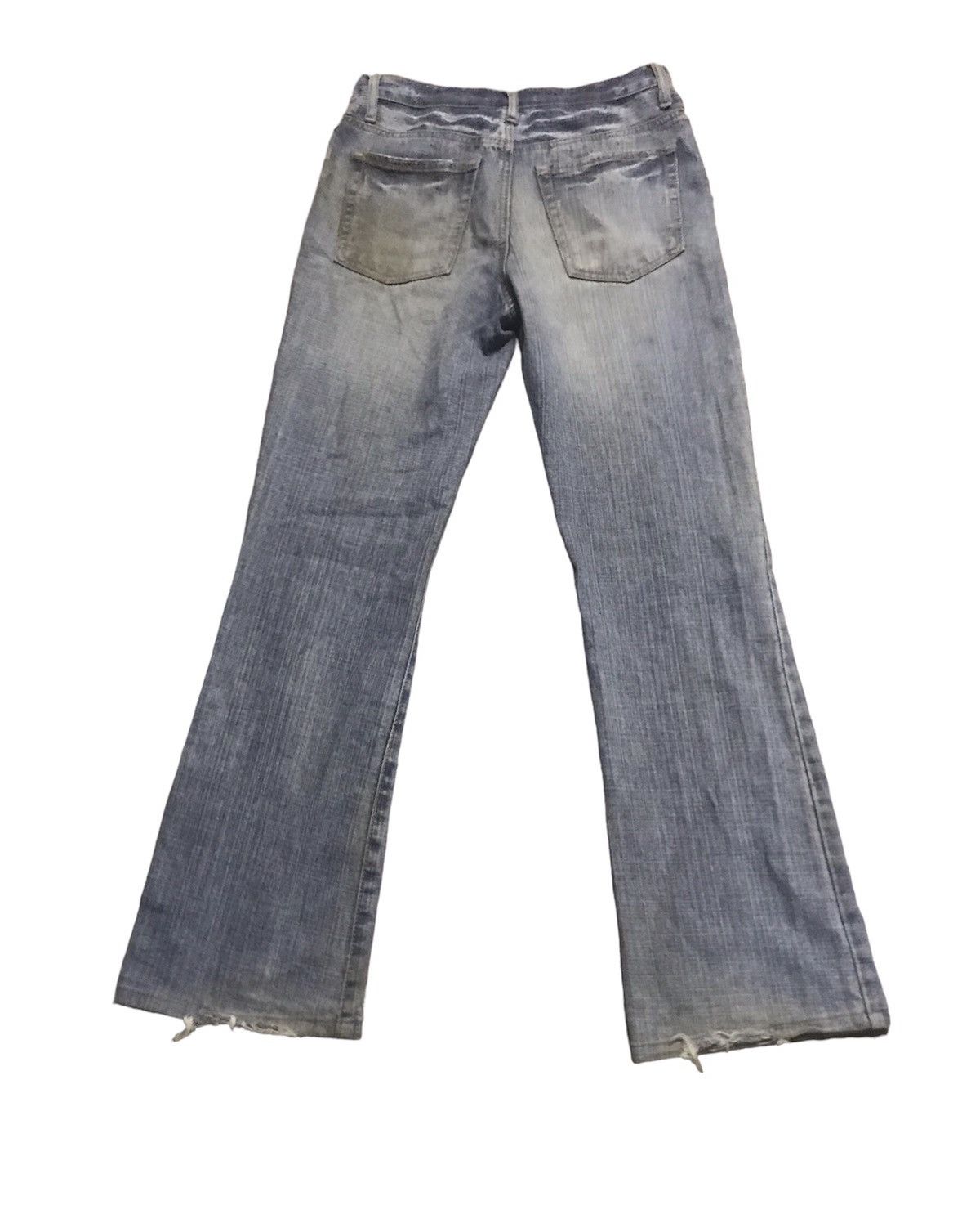 Japanese Brand × Seditionaries Distressed International Word Jean Flare Pant Size US 30 / EU 46 - 3 Thumbnail