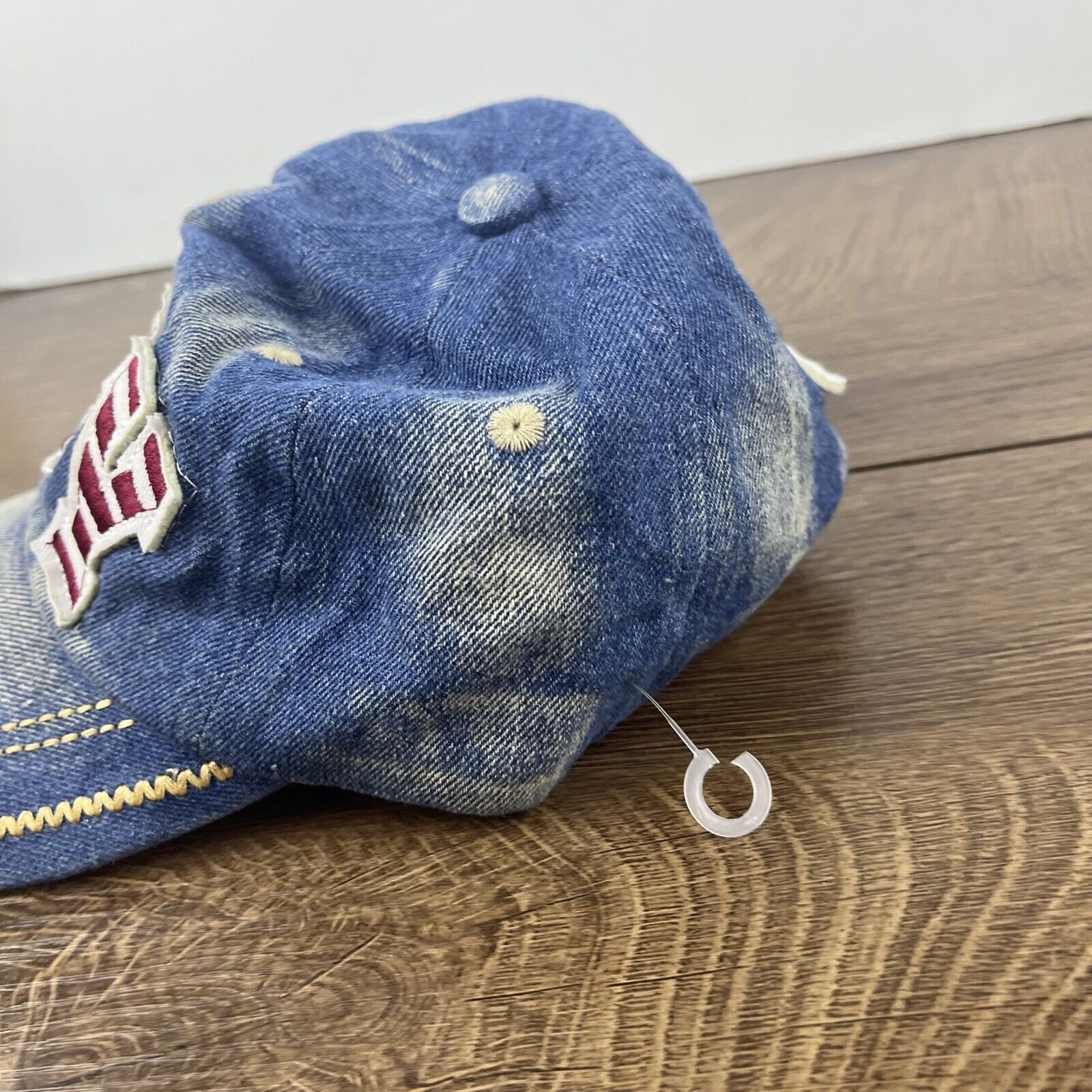 Other Boy Hat Blue Jean Boy Hat Blue Hat Adjustable Youth Size Blu Size ONE SIZE - 7 Thumbnail