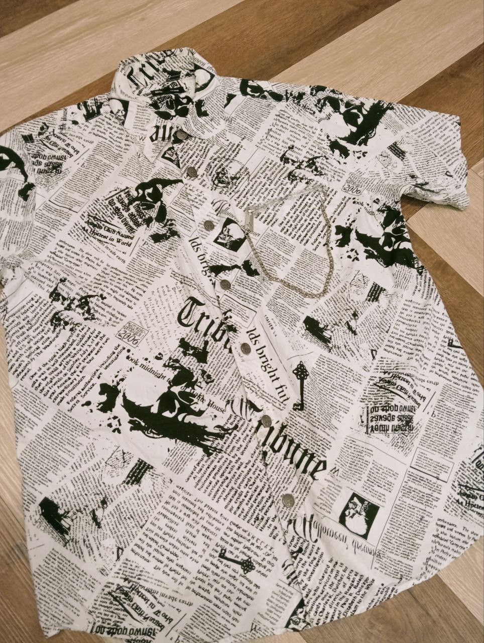 Japanese Brand BATSU STUDIO JAPAN PAPER STYLE SHIRT - SIZE LL Size US L / EU 52-54 / 3 - 3 Thumbnail