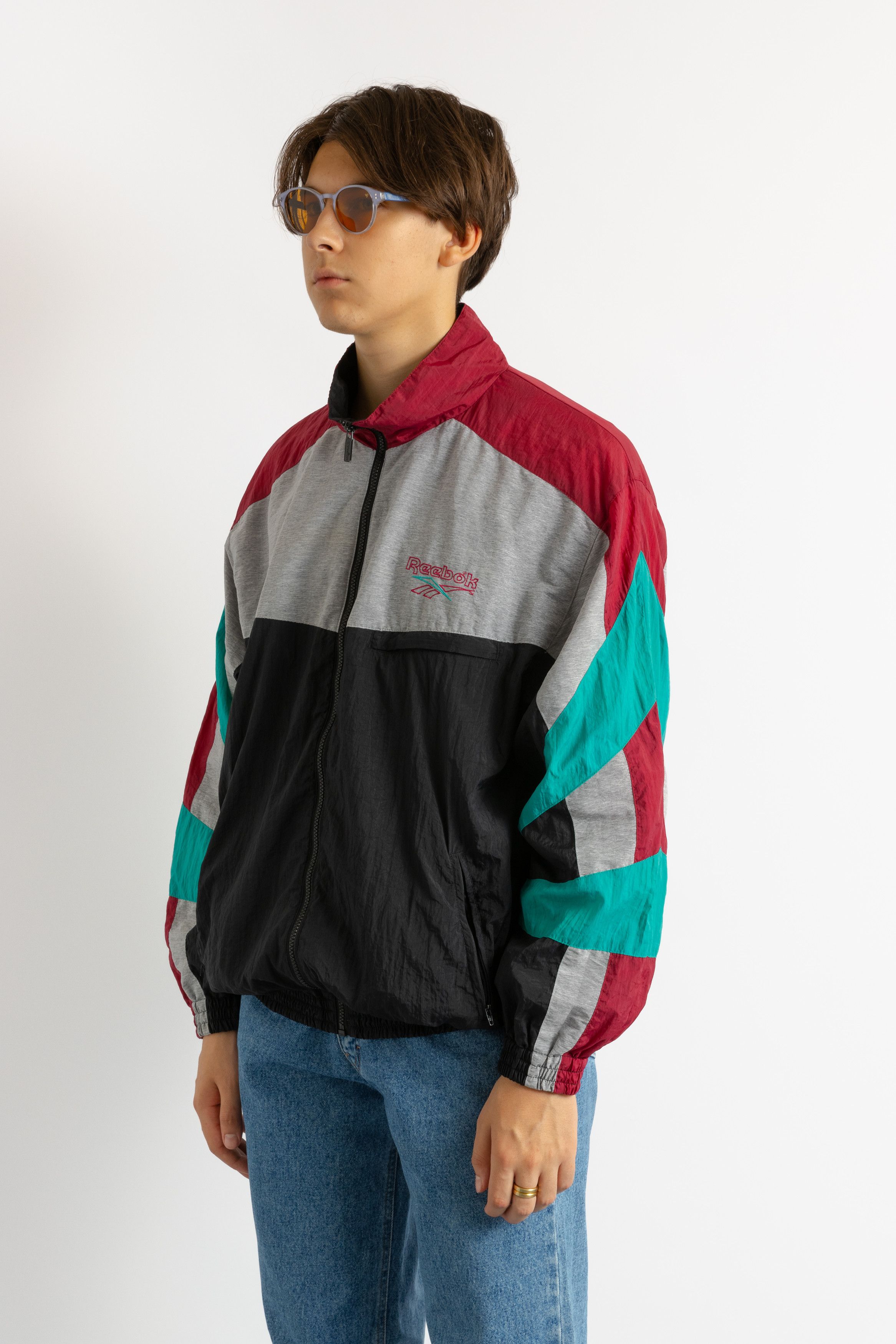 Reebok Reebok Jacket red green authentic jacket 8735 Size US L / EU 52-54 / 3 - 3 Thumbnail